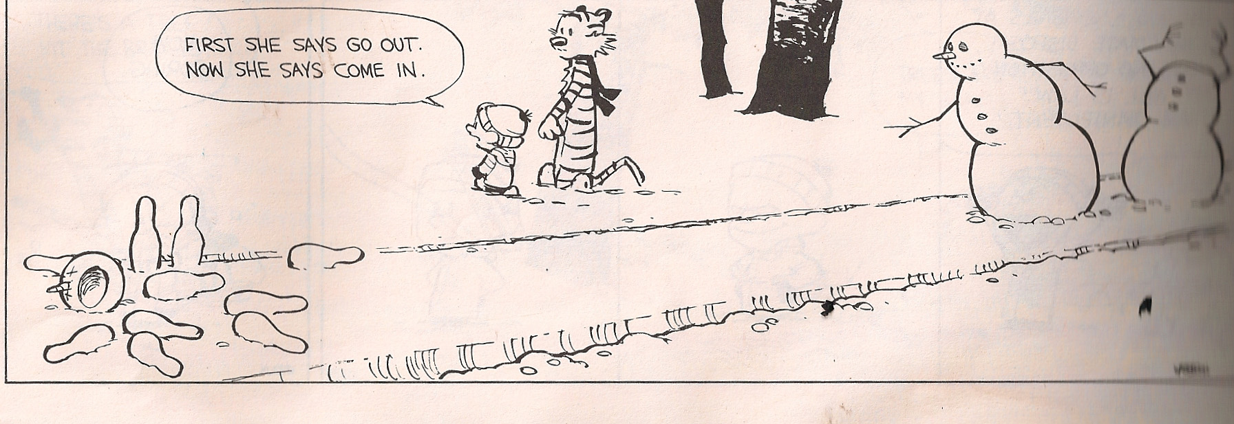 How to Make a Calvin and Hobbes Snowman