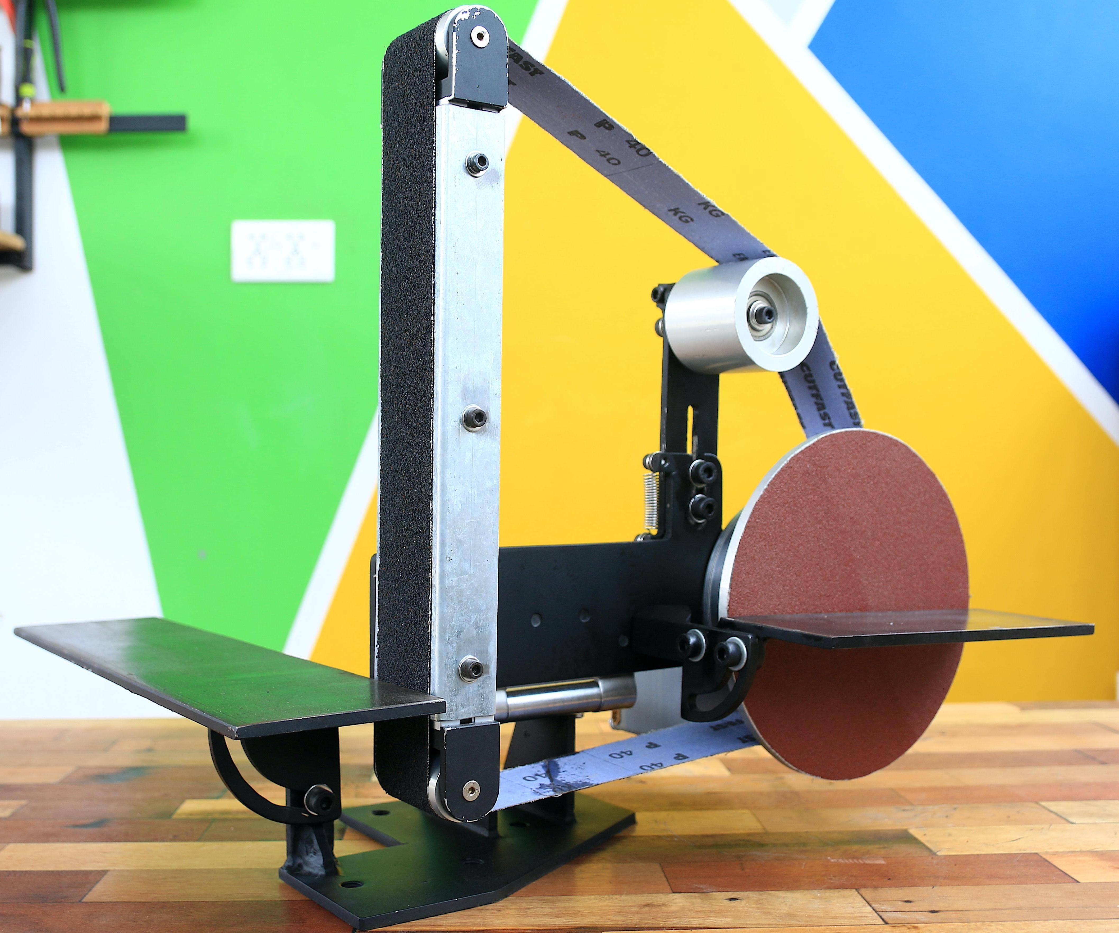 DIY BRUSHLESS BELT SANDER AND DISC SANDER