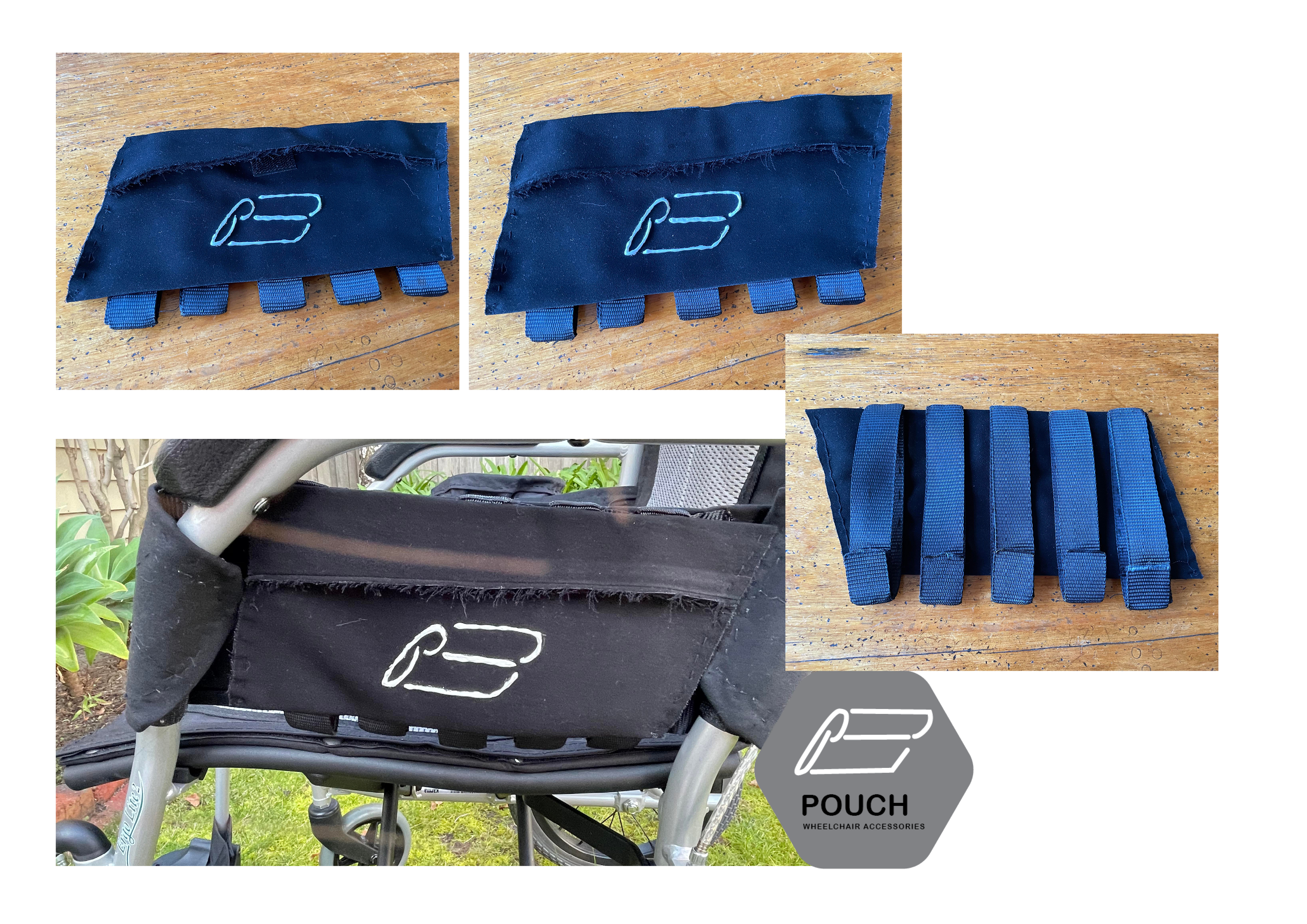  Hand Made Pocket for Molle System, Part of Pouch Wheelchair Accessories