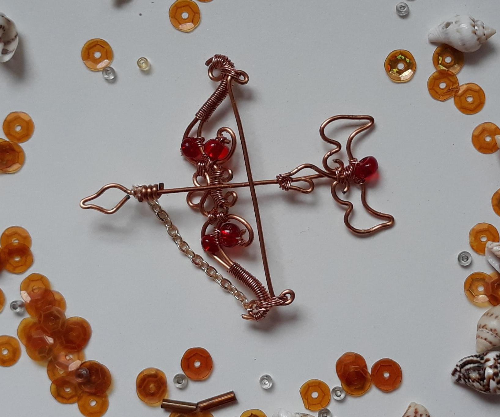 Phoenix Inspired Red Archer Pin