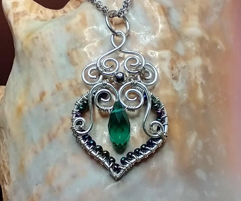 Beaded Frame Pendant