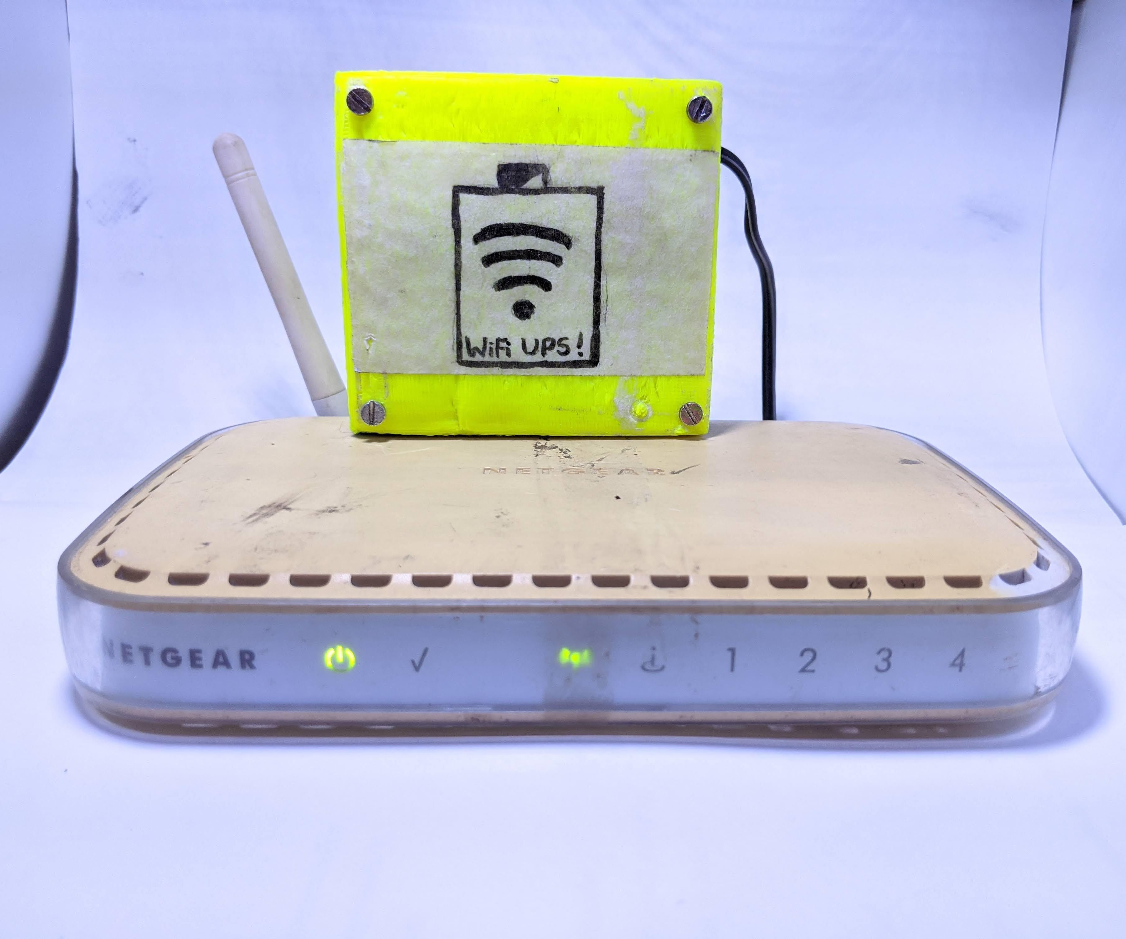DIY UPS for WiFi Router