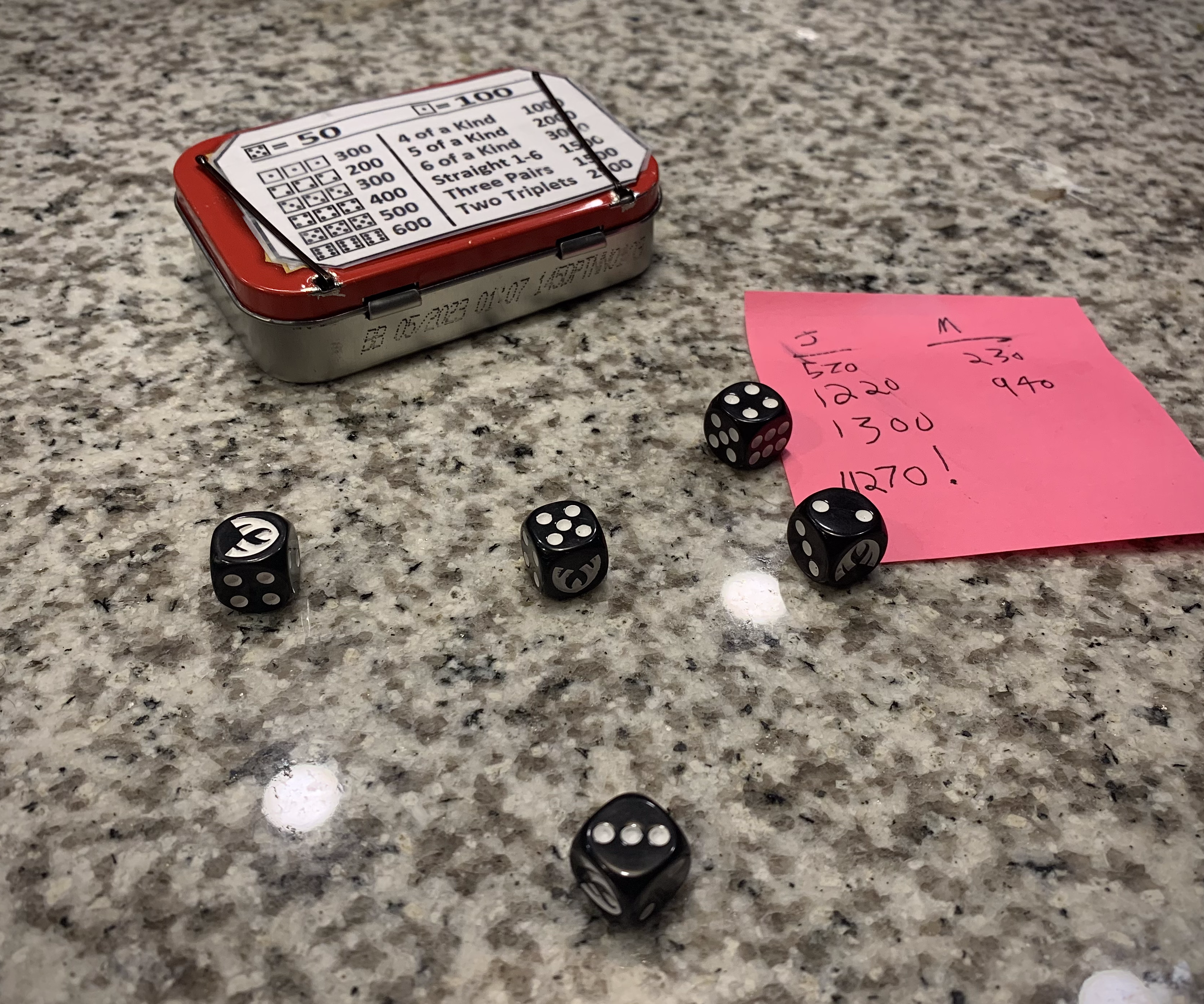 Updated Altoids Tin Game Cabinet! 19 Games + Cards and Dice!