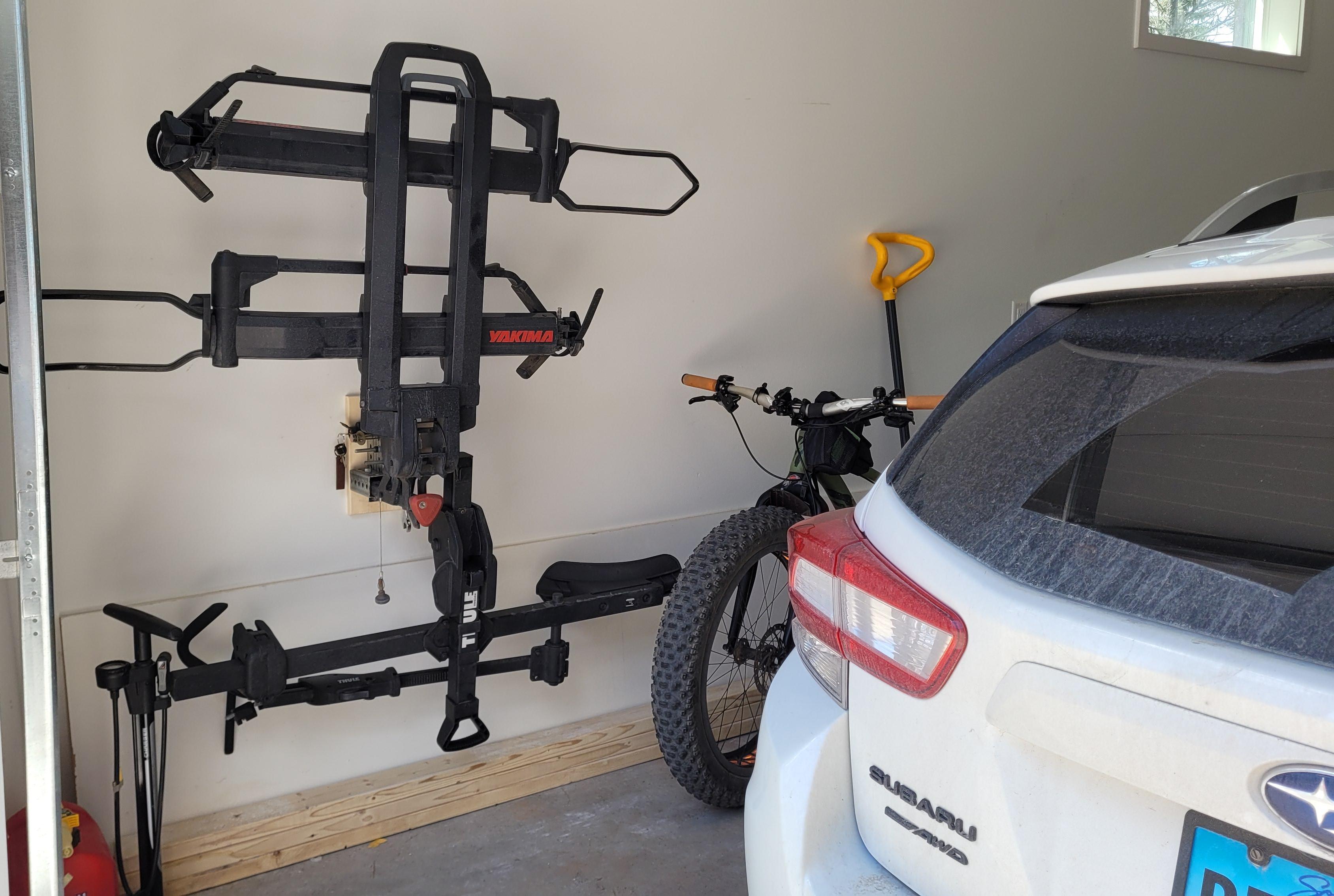 Two (Bike) Hitch Rack Wall  Mount