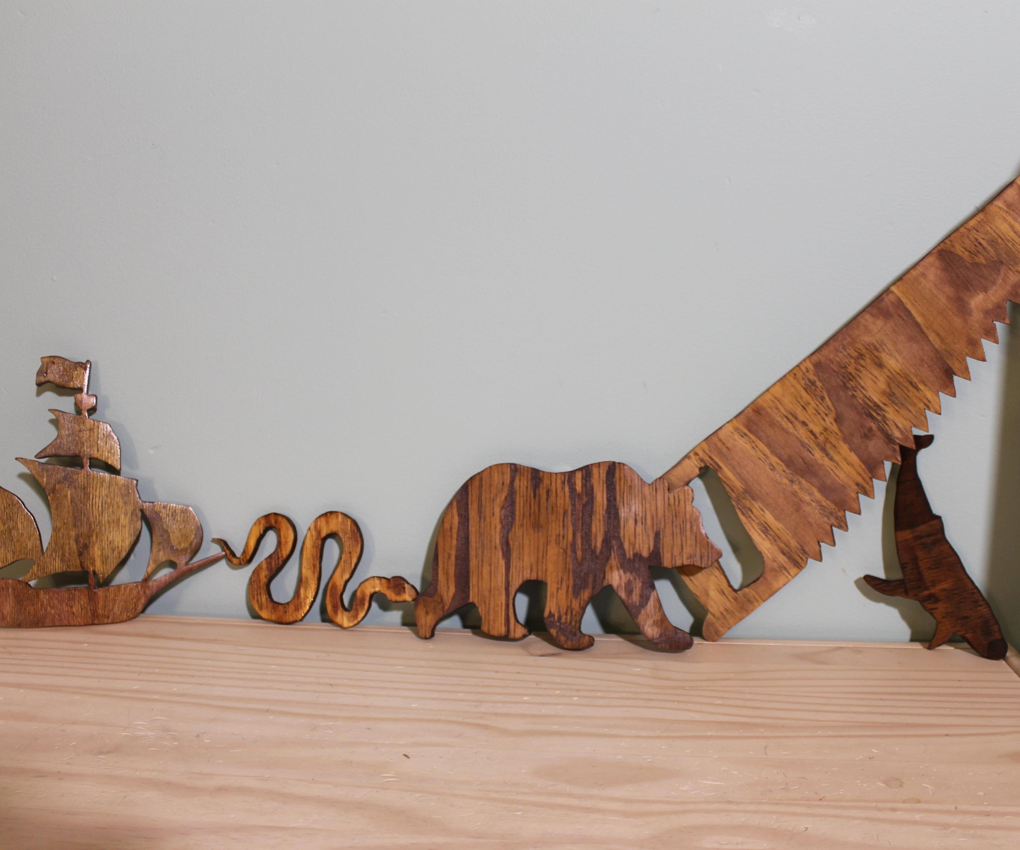 Wooden Wall Cutouts.