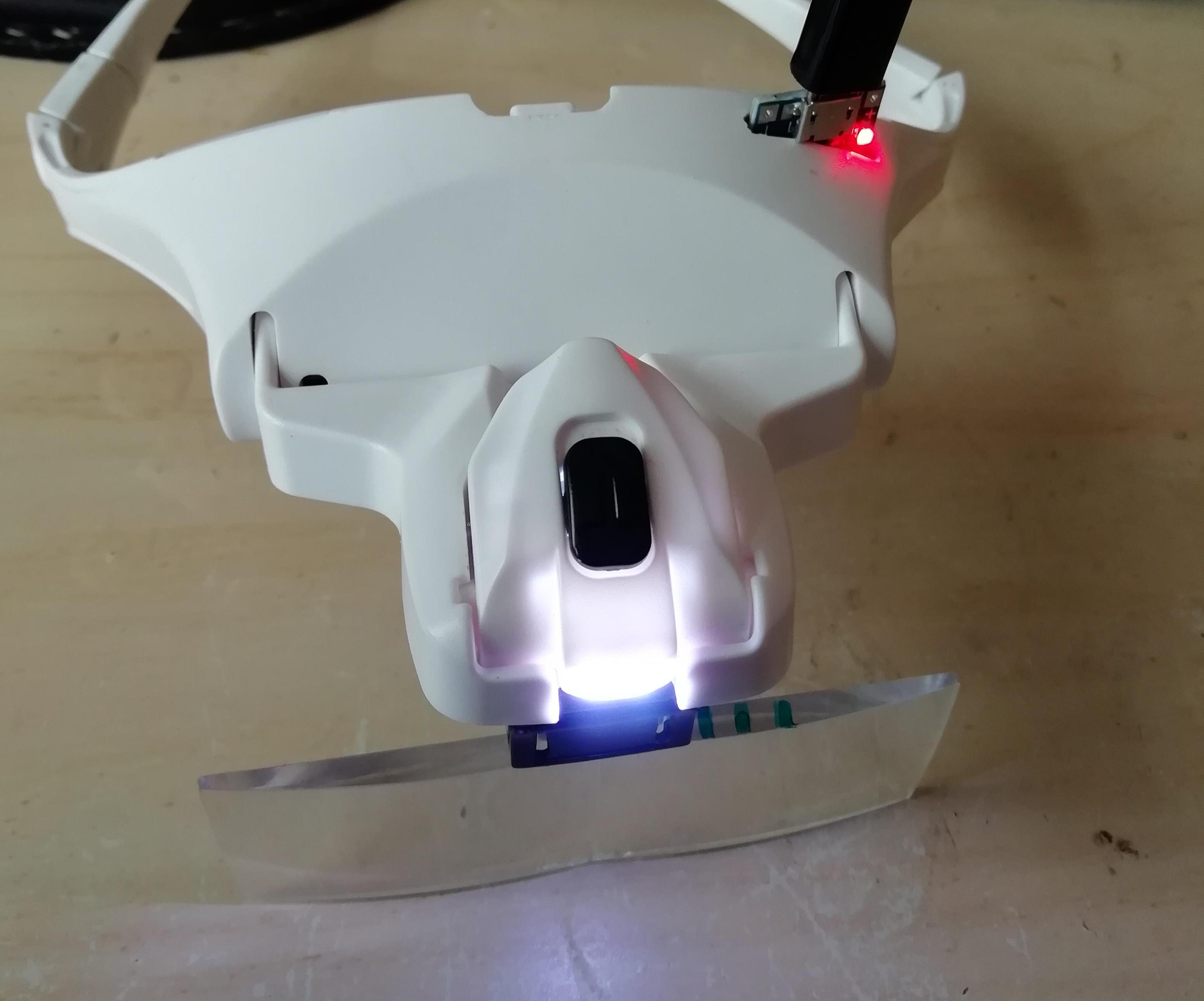 Lithium Powered LED Headband Lens Light