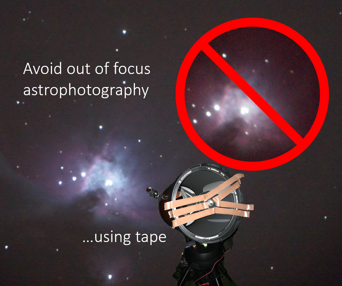 Focus a Telescope Using Tape