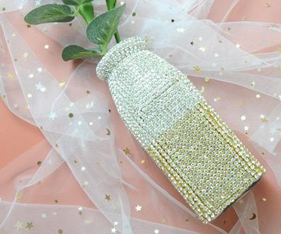 Beebeecraft Tutorials on Making Rhinestone Chain Vase