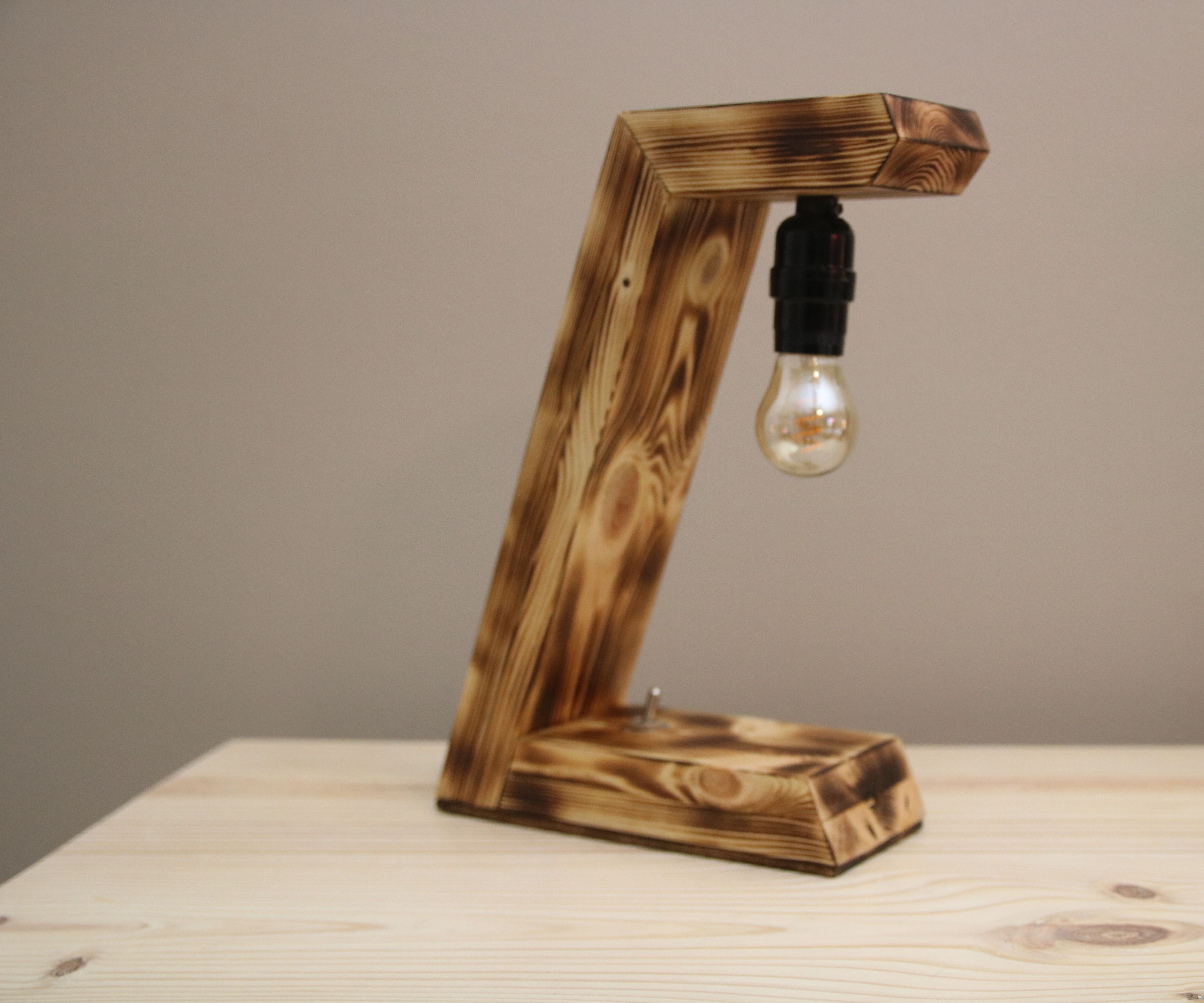 How to Make a Wooden Desk Lamp