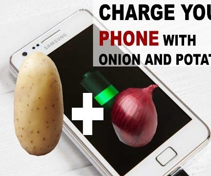 How to Charge Your Cell Phone With an Onion