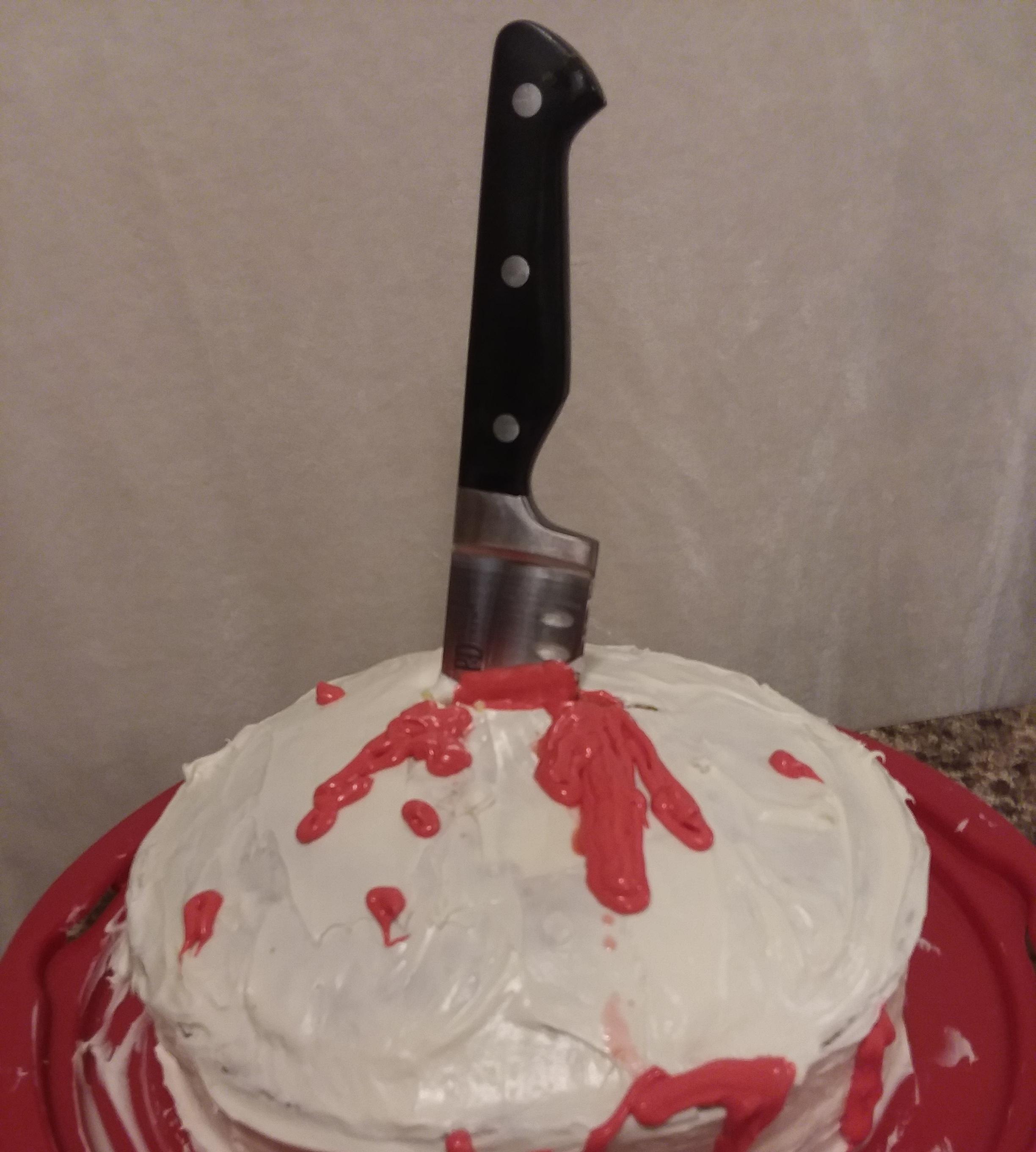 Bloody Knife Cake
