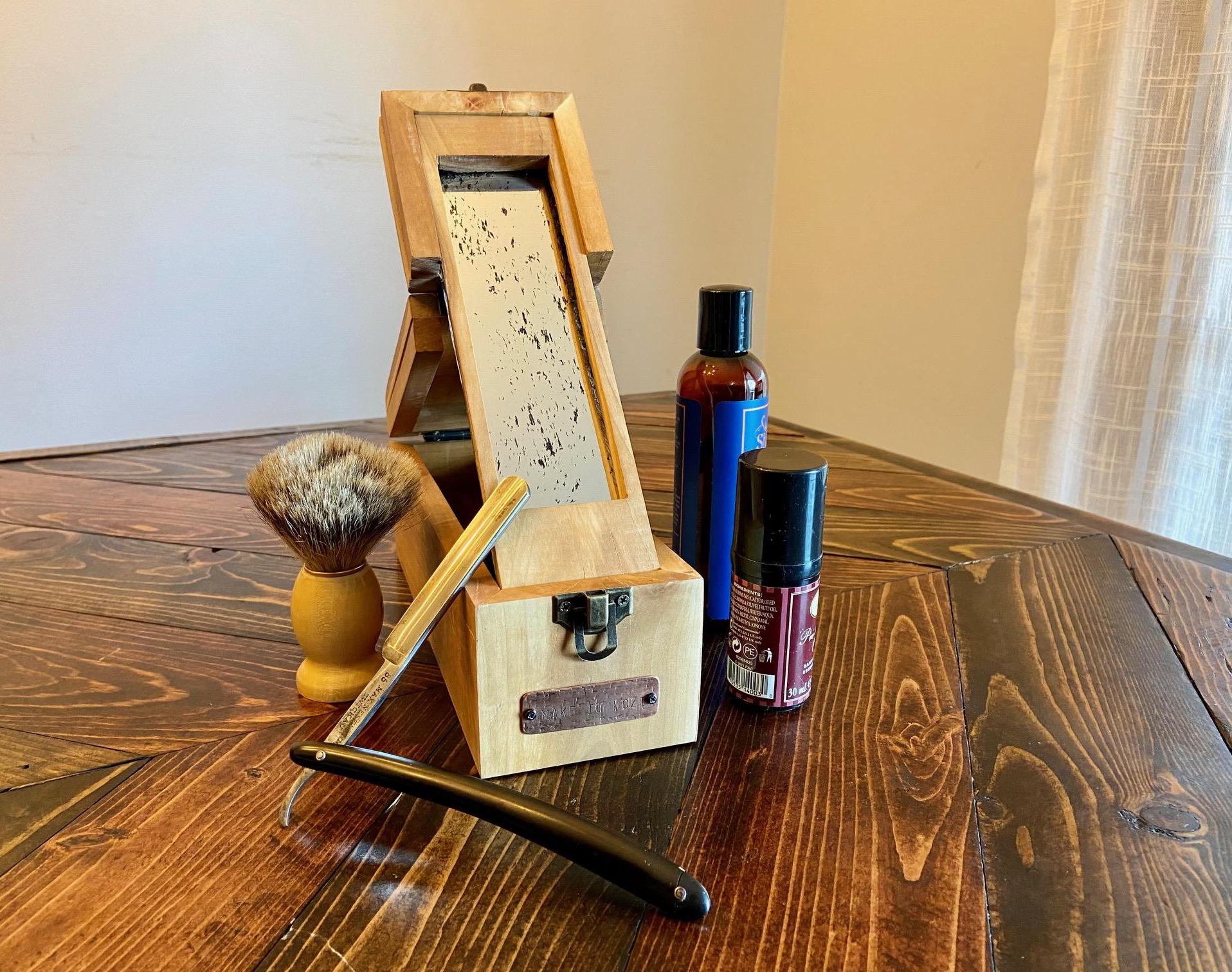 DIY Wooden Travel Shaving Kit