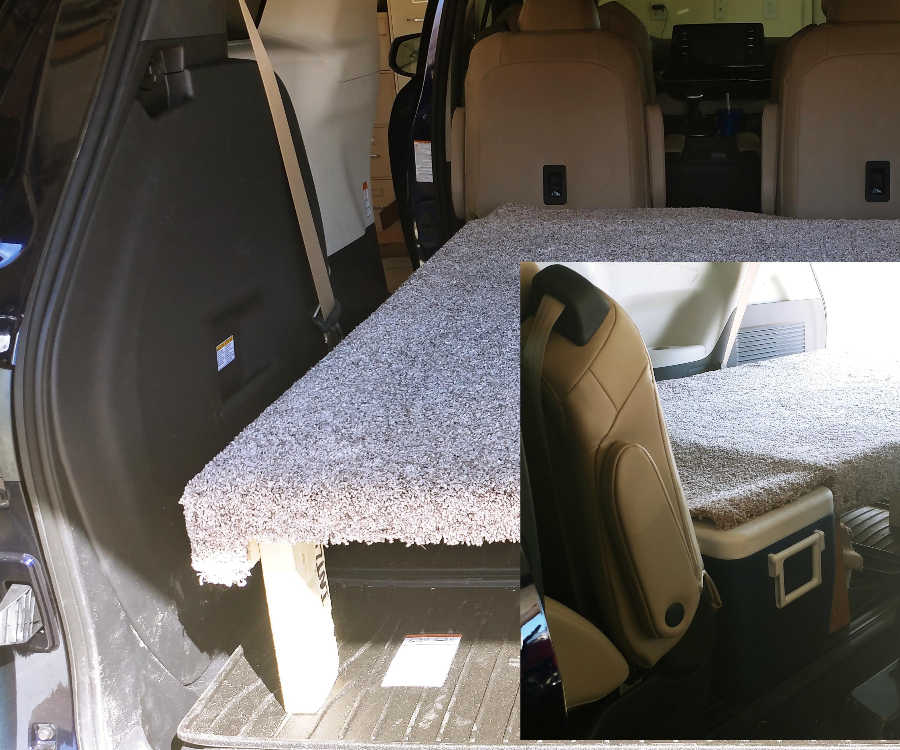 Upcycled Crate/Pallet Minivan Camping Bed  