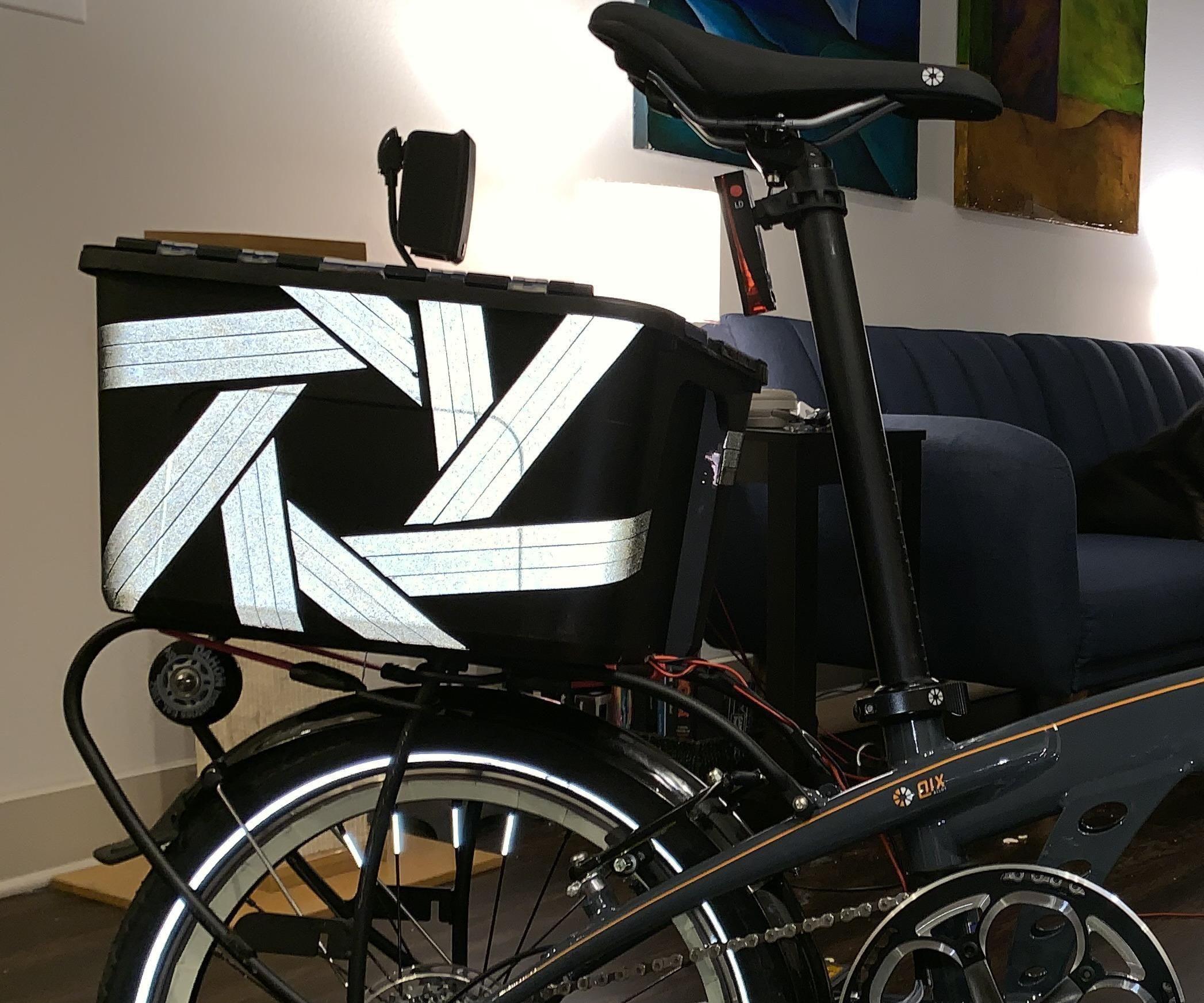 "Portal" themed Bicycle Tote 