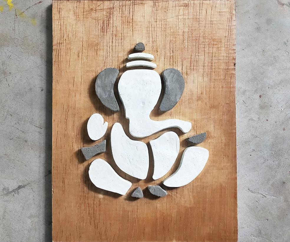 Concrete Art | Ganesha Wall Portrait