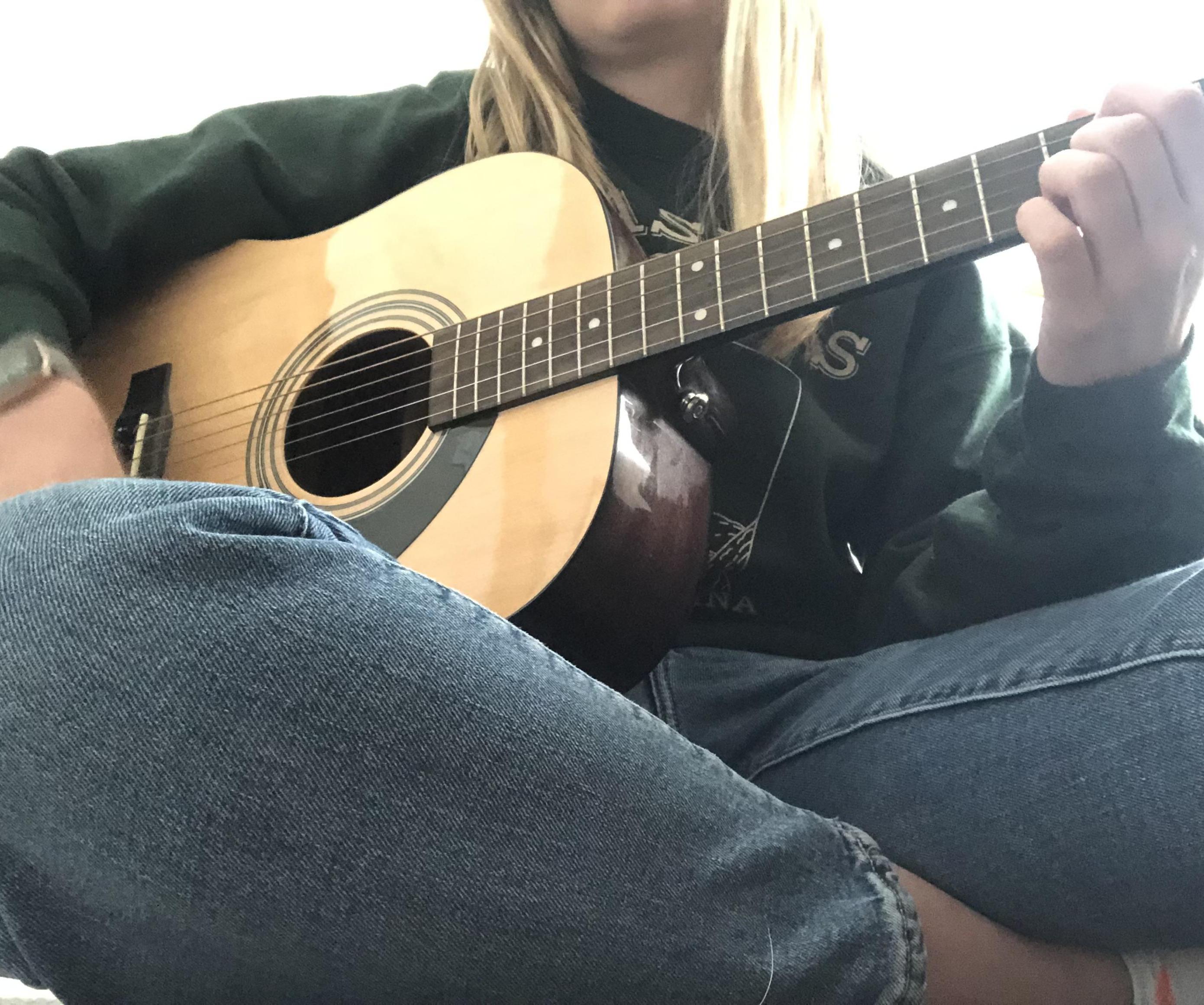 Smelly Cat on the Guitar