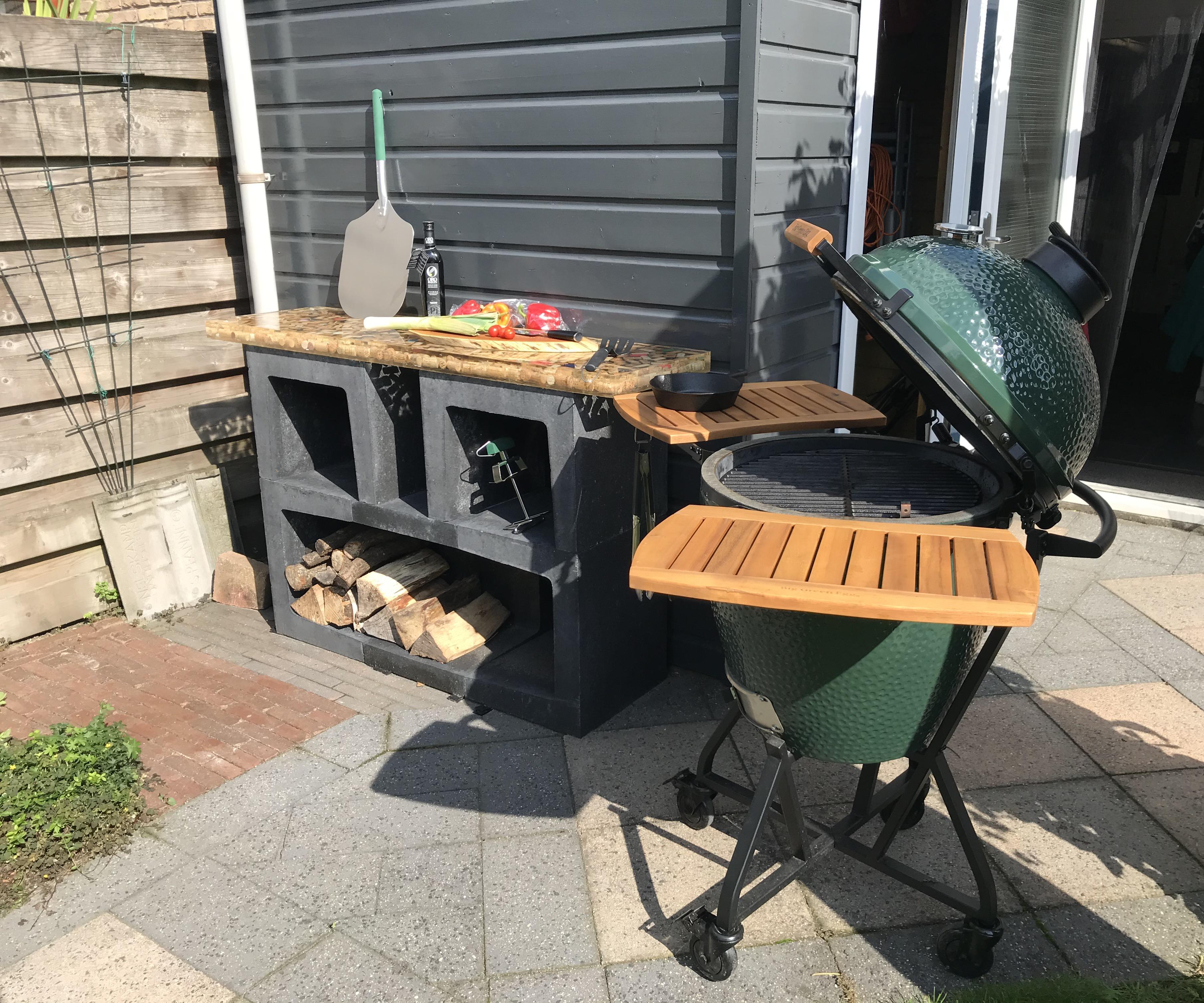 Epoxy Table Top With Corks for Outside Kitchen