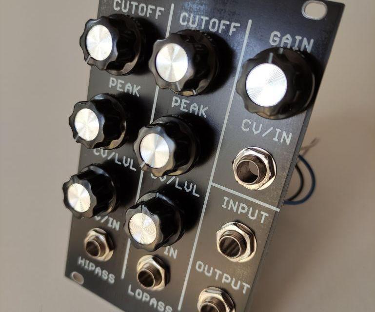 Band Pass Resonant Filter and Amplifier Module for DIY Synthesizer