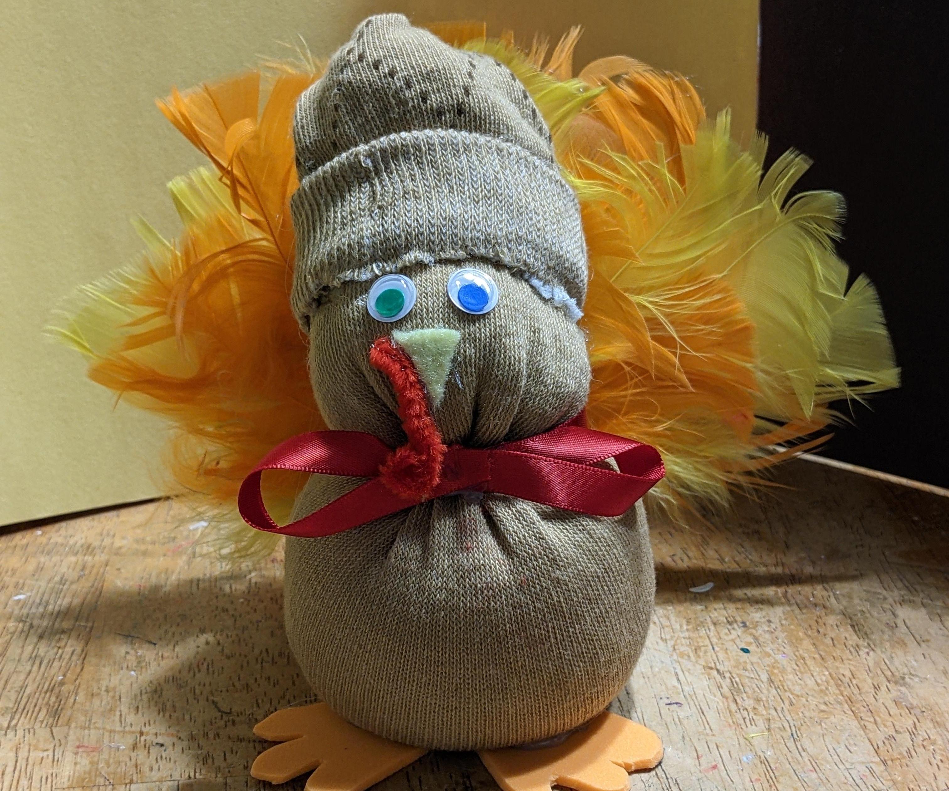 DIY Sock Turkey