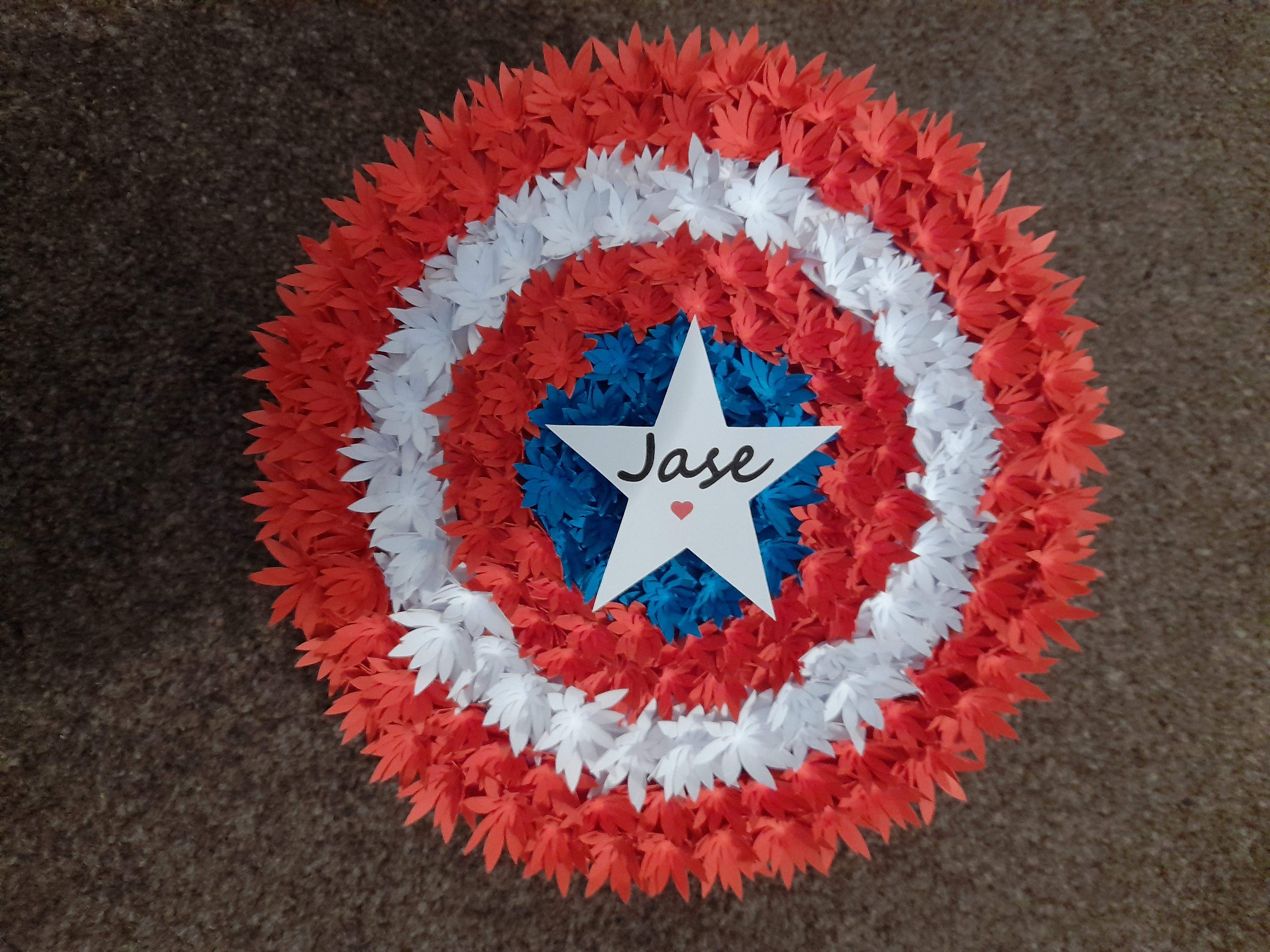 Captain America Floral Tribute Shield