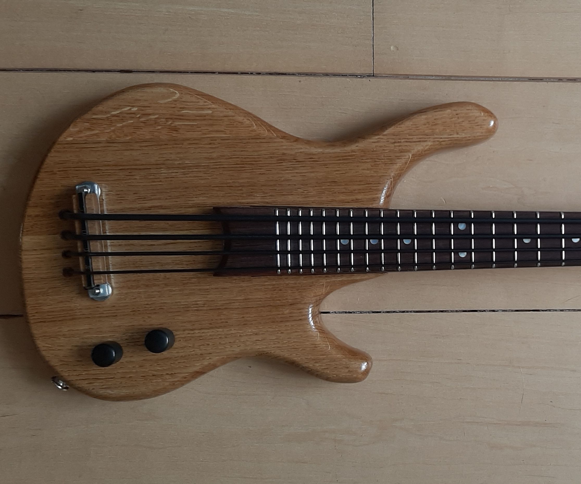 Bass Ukelele From Old Acoustic Guitar Neck