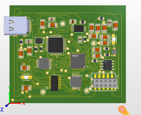 FPGA PCB Using ICE40 to Drive 64×64 LED Matrix