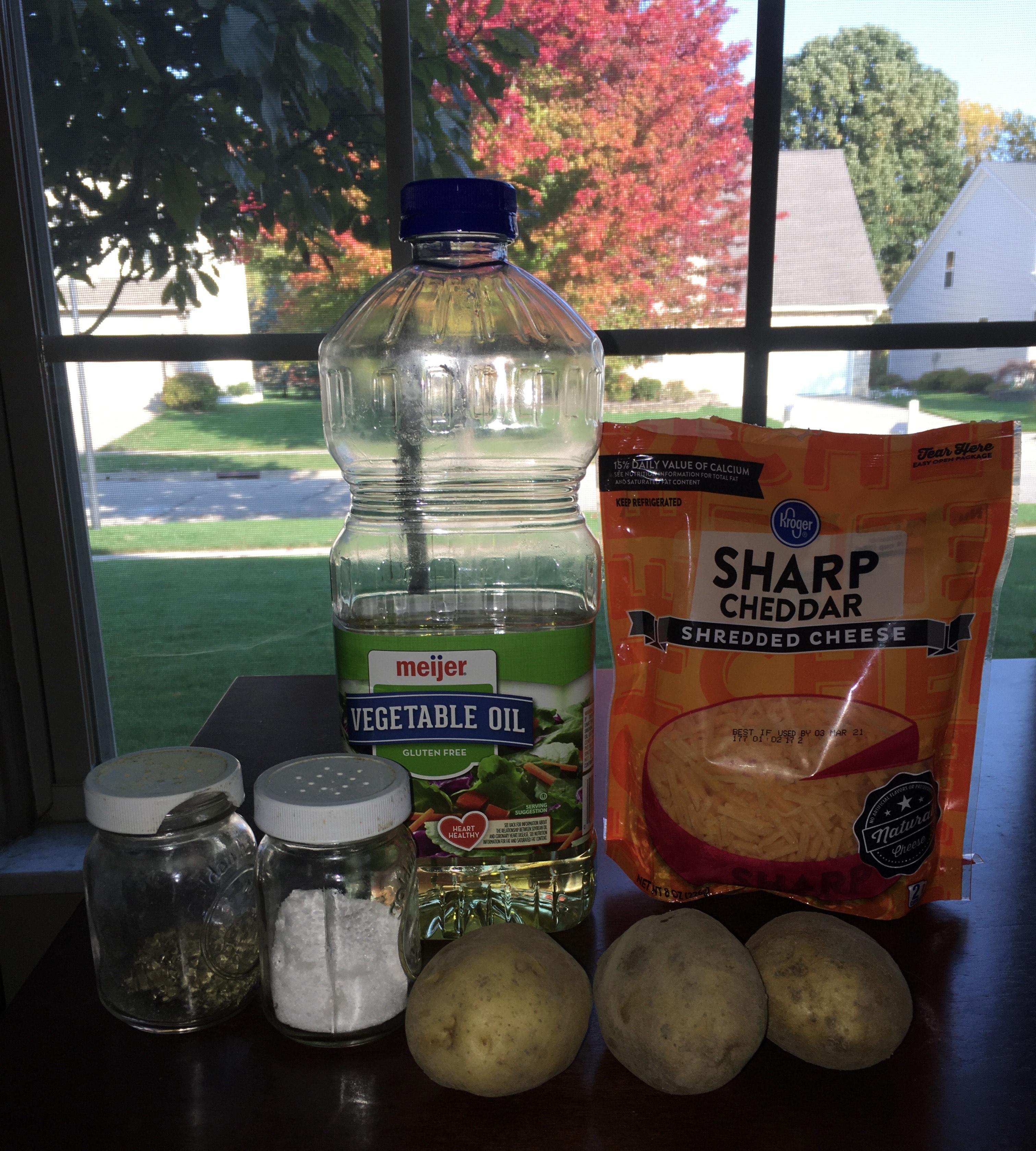 Potato Wedges and Cheese