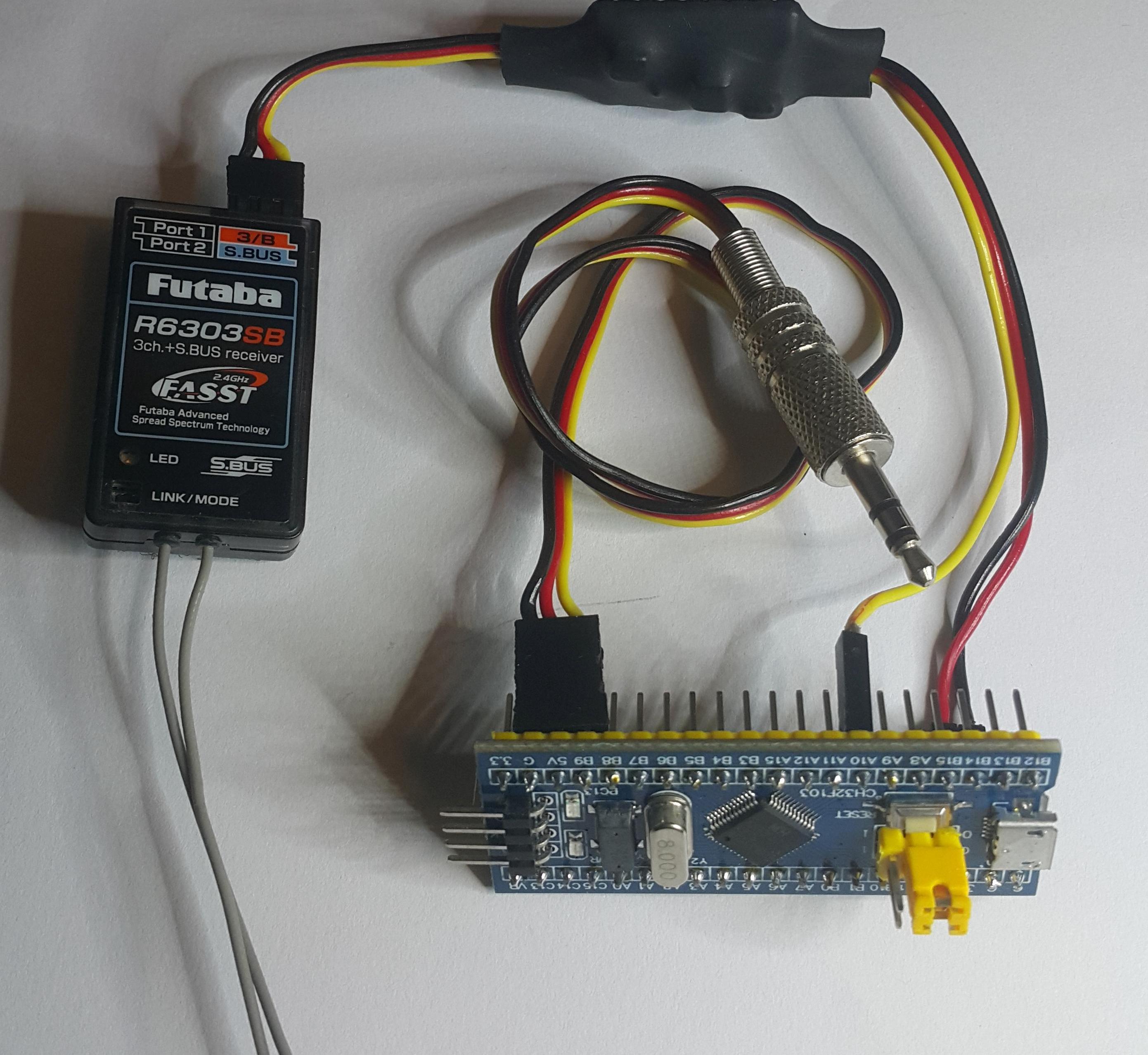 SBUS to PPM and PWM Decoder Using Arduino Timer Interrupts. PART 3: Porting to ESP01, STM32F103 and CH32V003