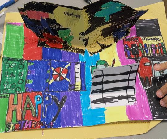 Daanish's Pop-up LED Birthday Card