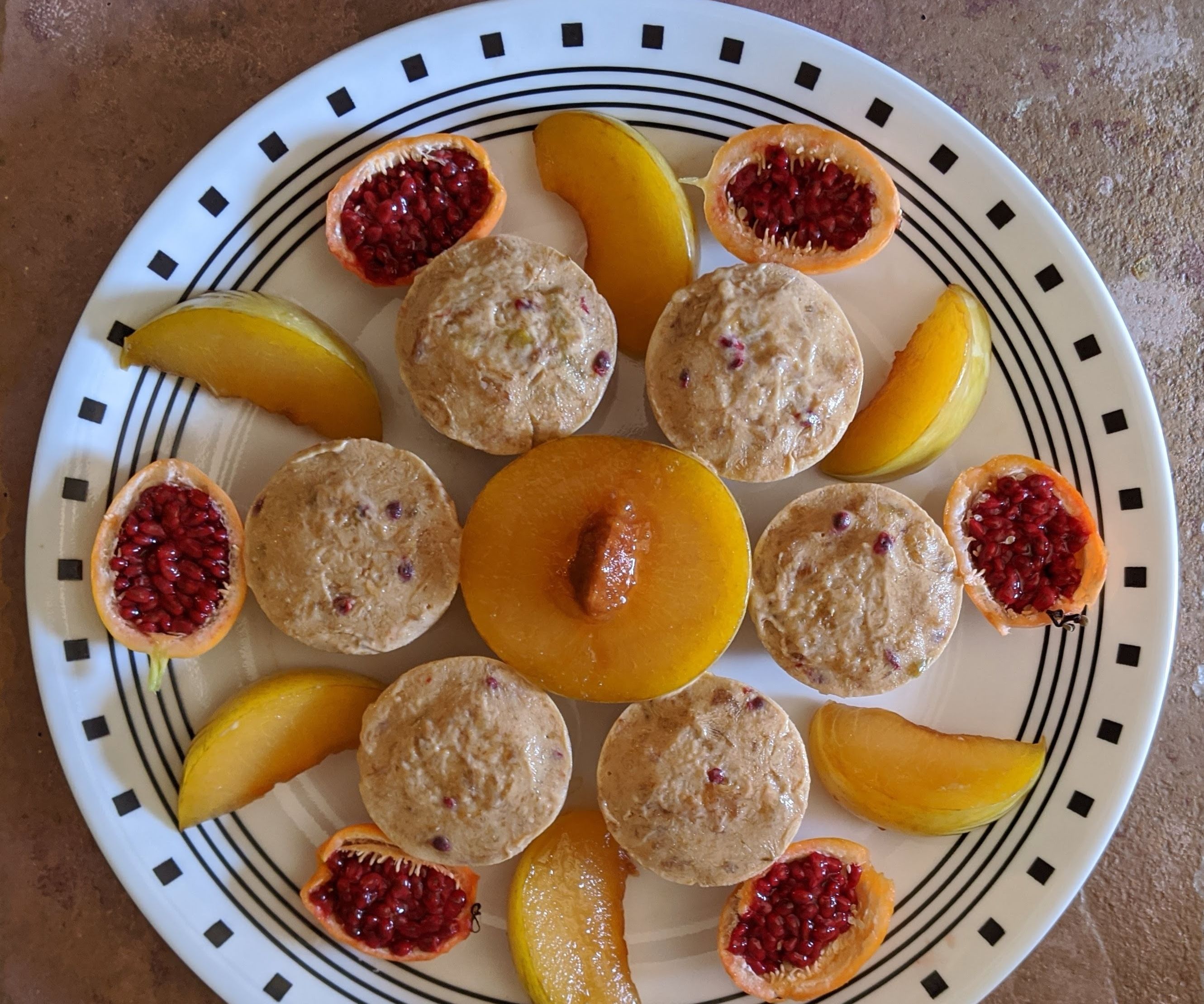Pluot-Passion Fruit Frozen Yogurt Treats
