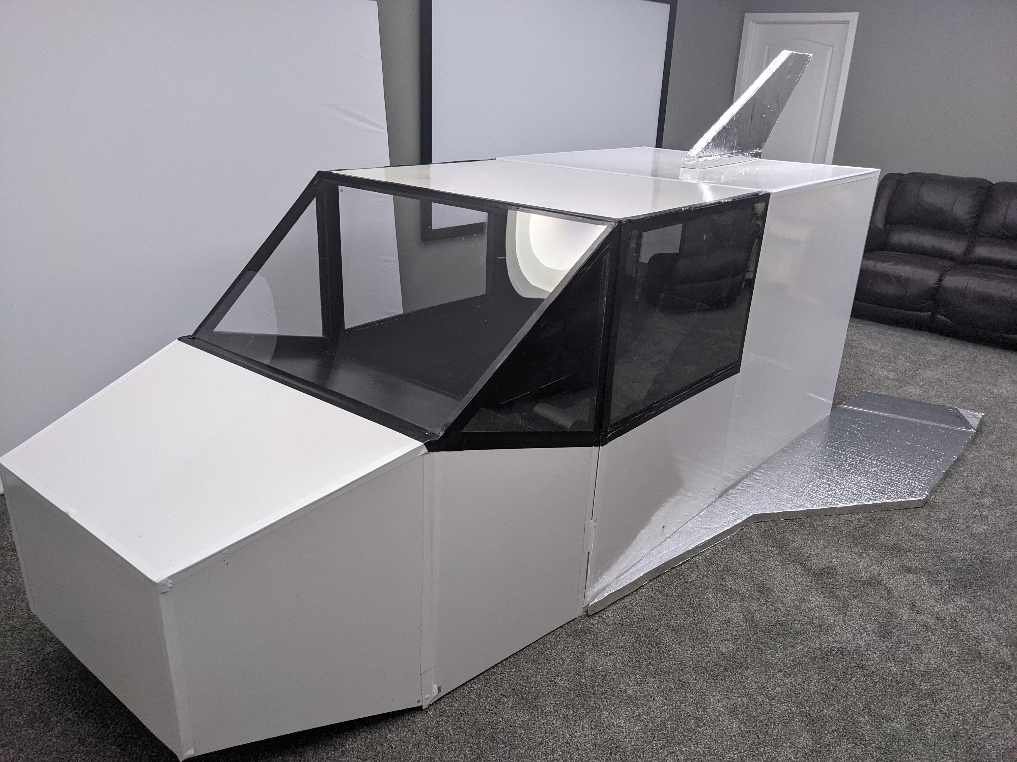 Grandpa Steve's Space Plane - an Adult Version of a "Refrigerator Box" Space Ship