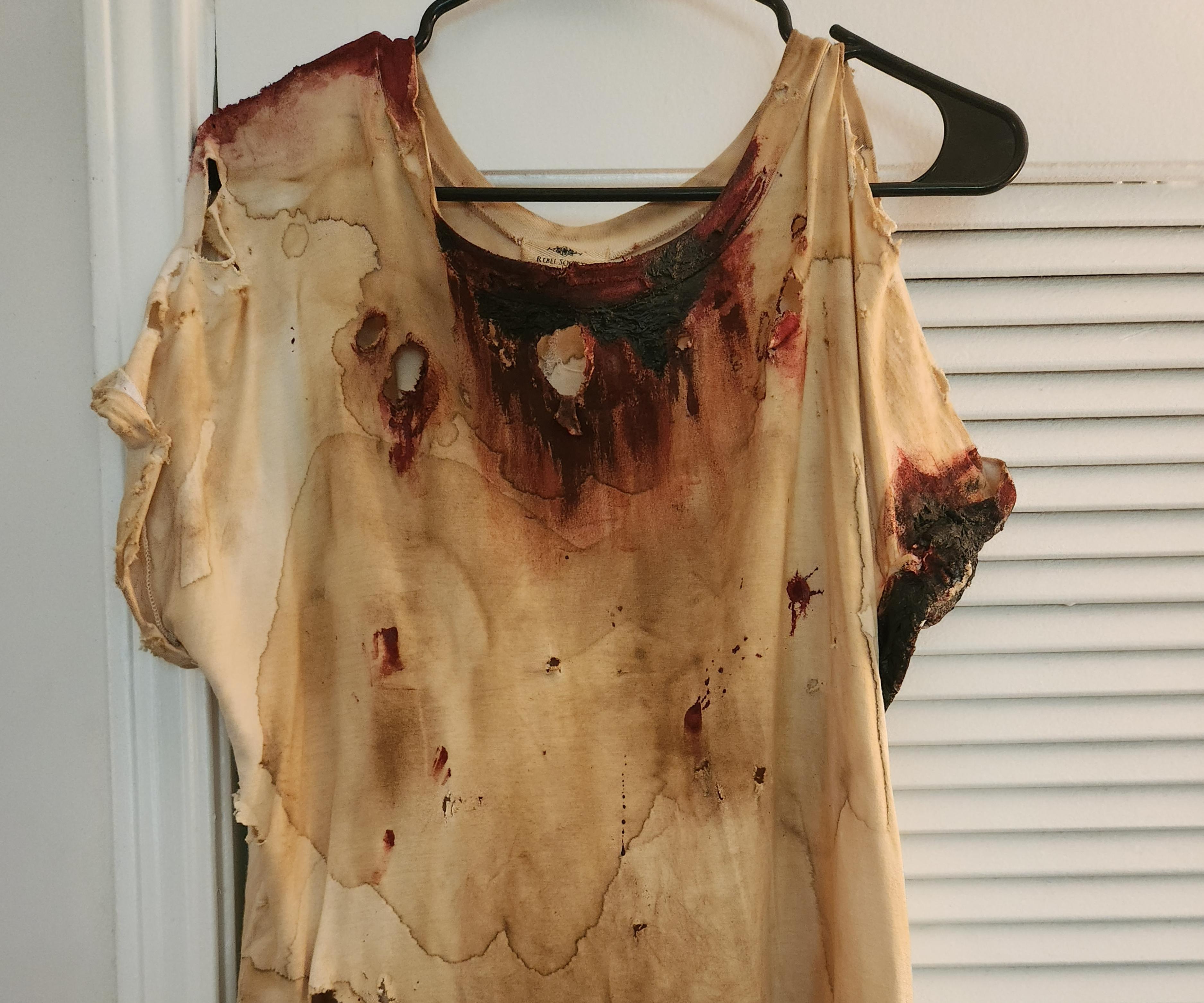 Making a Dirty, Bloody Apocalypse Shirt