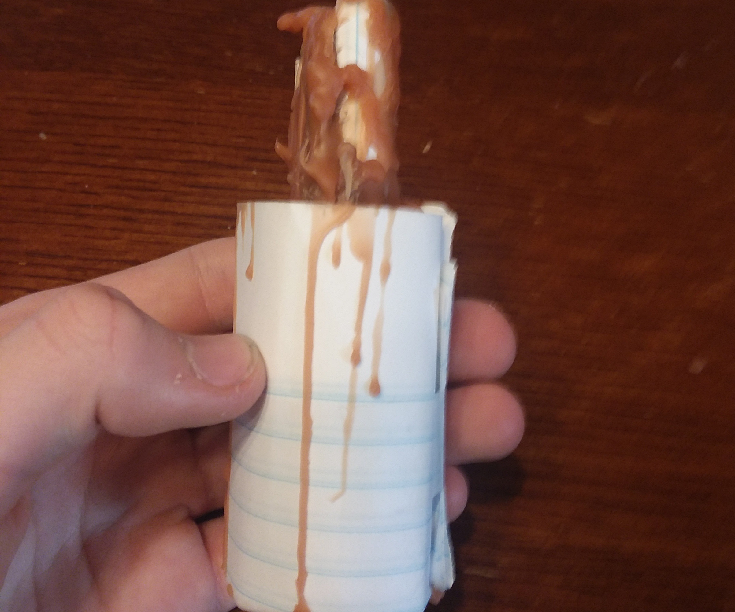 Paper and Wax Fire Starter