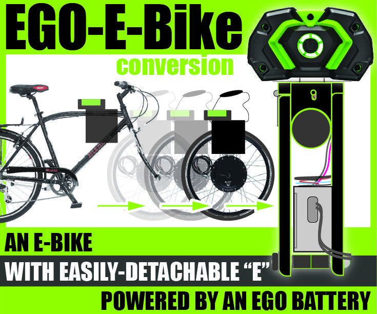 E-GO-E-Bike: an E-bike With Easily-Detachable “E," Powered by an EGO Battery