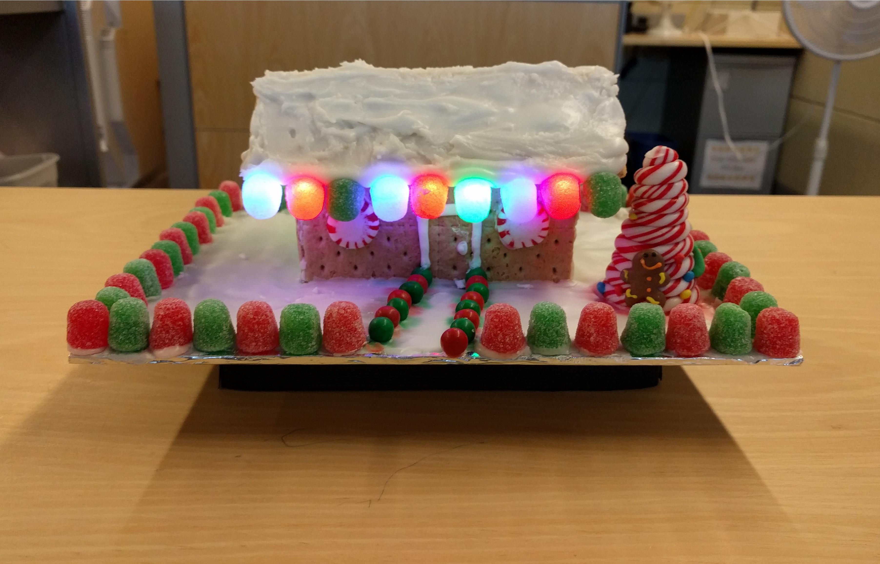 Light Up Gingerbread House With Graham Crackers Instead