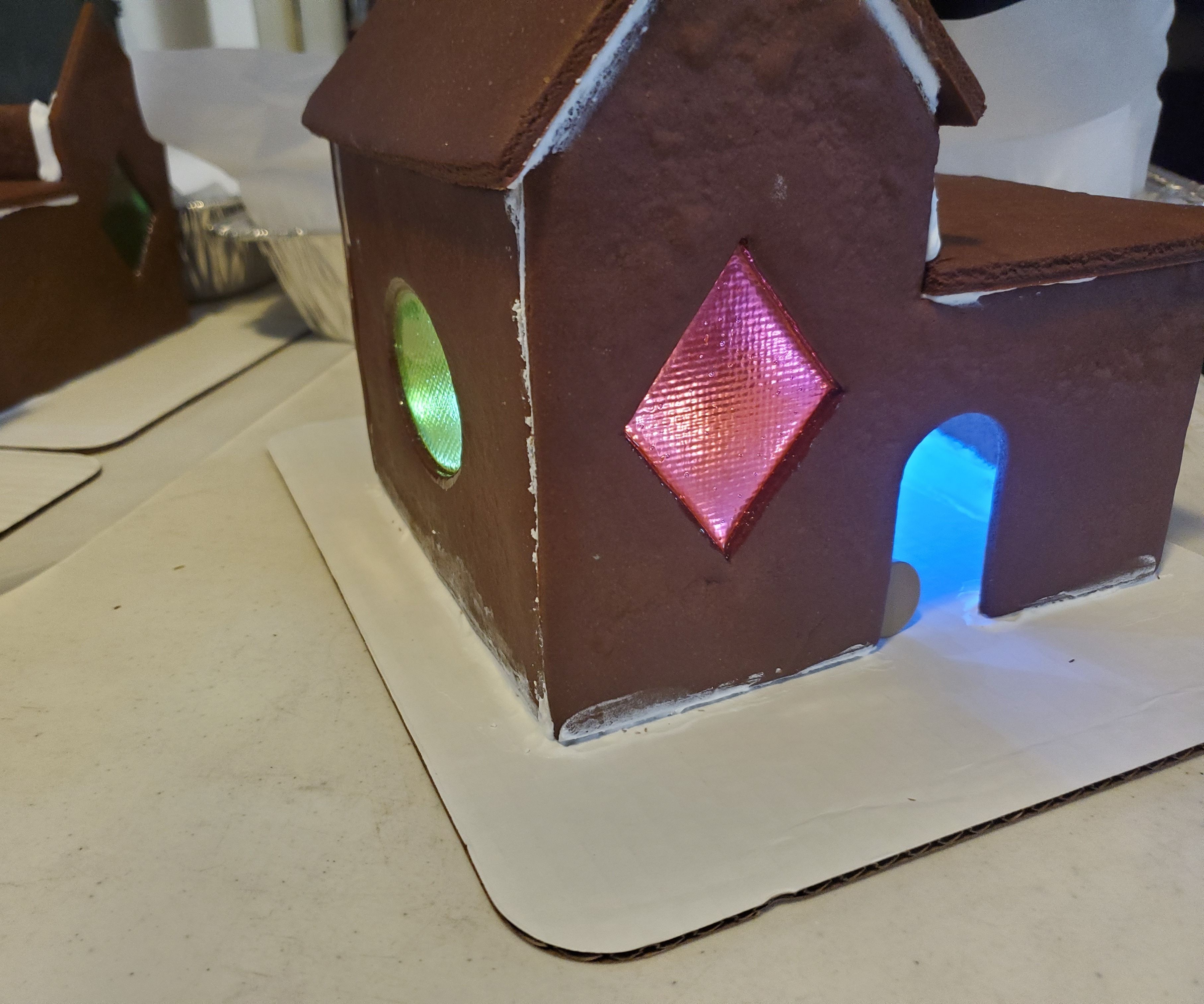 Glowing Gingerbread Houses