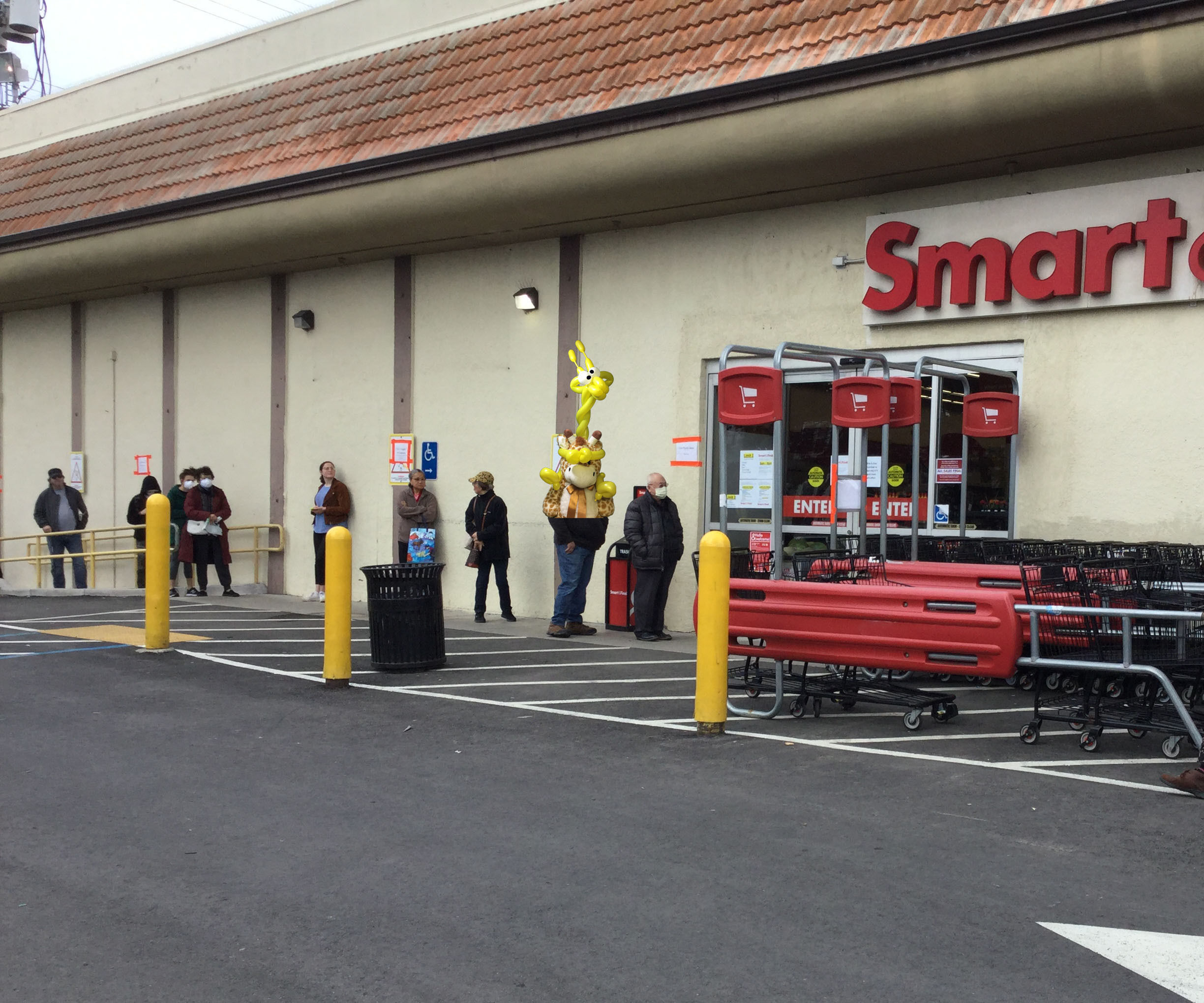 Giraffe Hitchhiker Balloon Hat - Can You Spot Me?