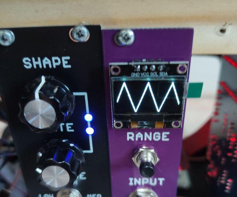 Waveshape Monitor Module for Modular Synthesizers