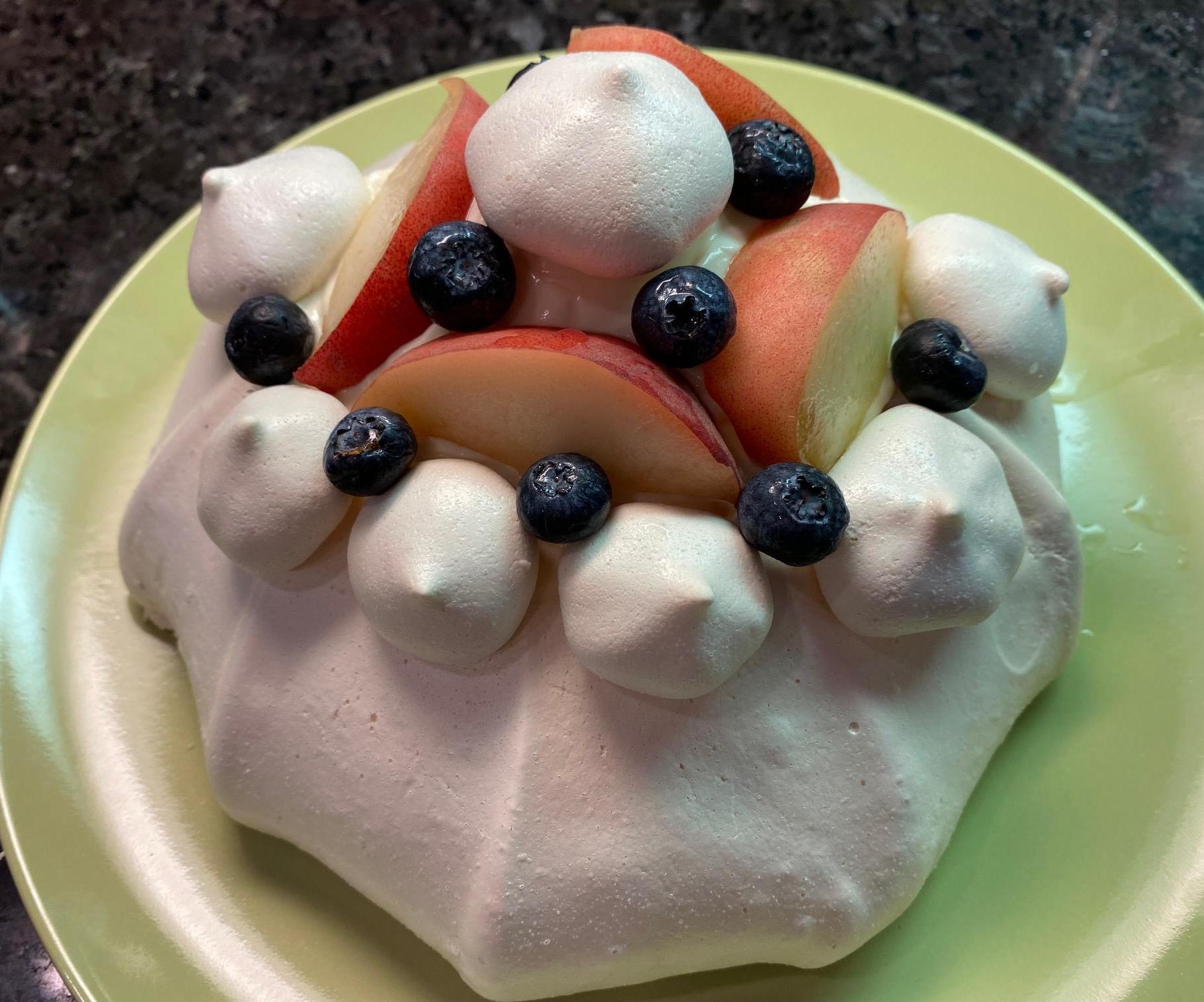 Giant Meringue Cookie