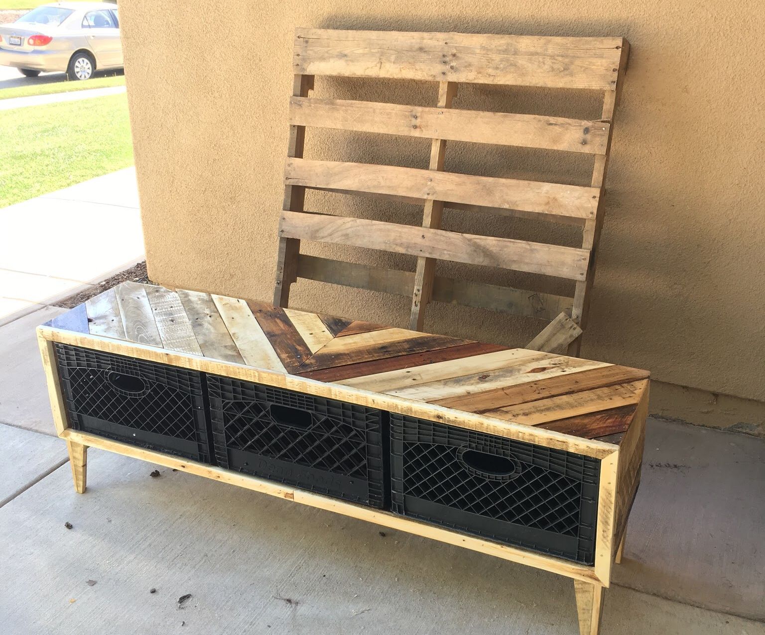 Pallet Wood Credenza 