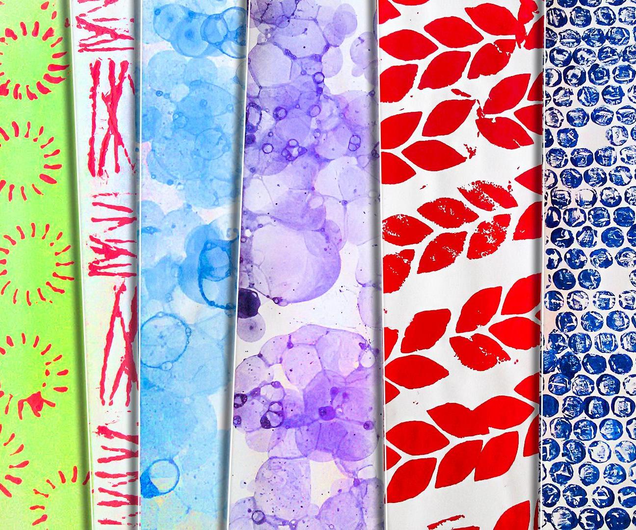 7 Cheap Way for Make Patterned Paper With Homemade Materials