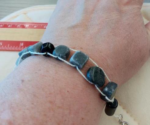 Gemstone Fidget Bracelet or Keychain