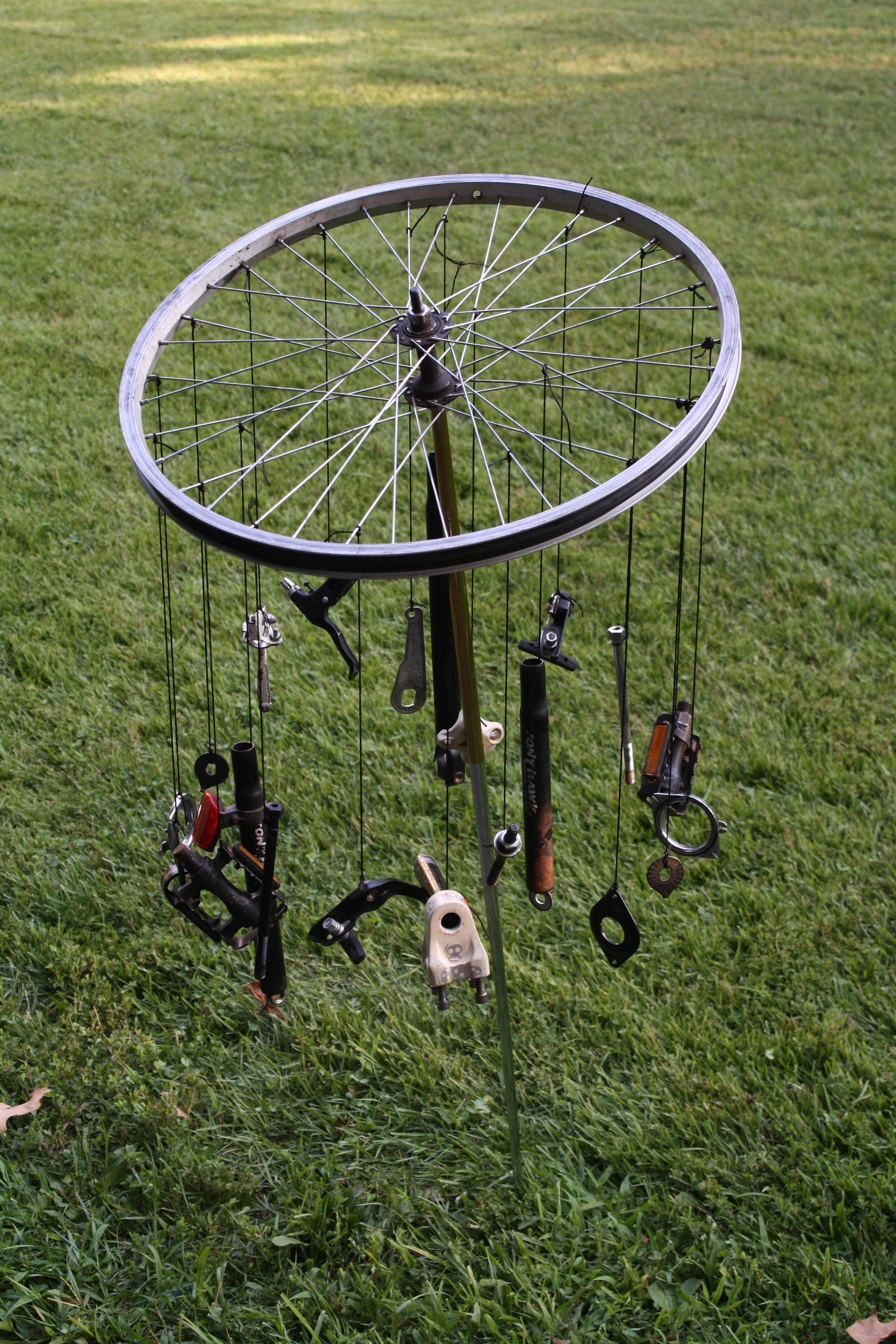 Wind Chimes From Recycled Bicycle Parts