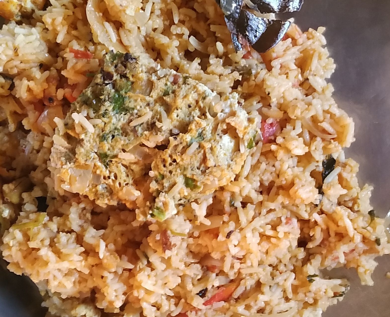 Beaten Egg Cup-Omelette Biryani