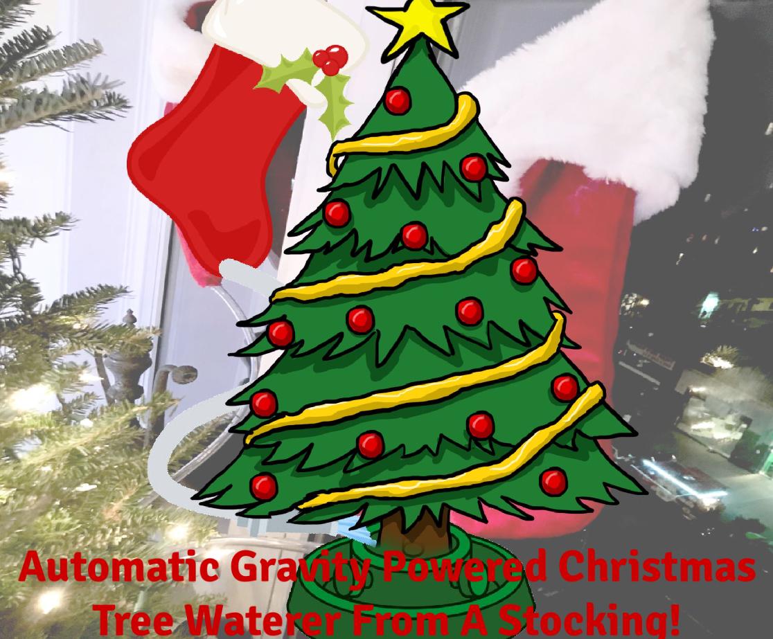 Turn a Plastic Bag and a Stocking Into a Christmas Tree Water!