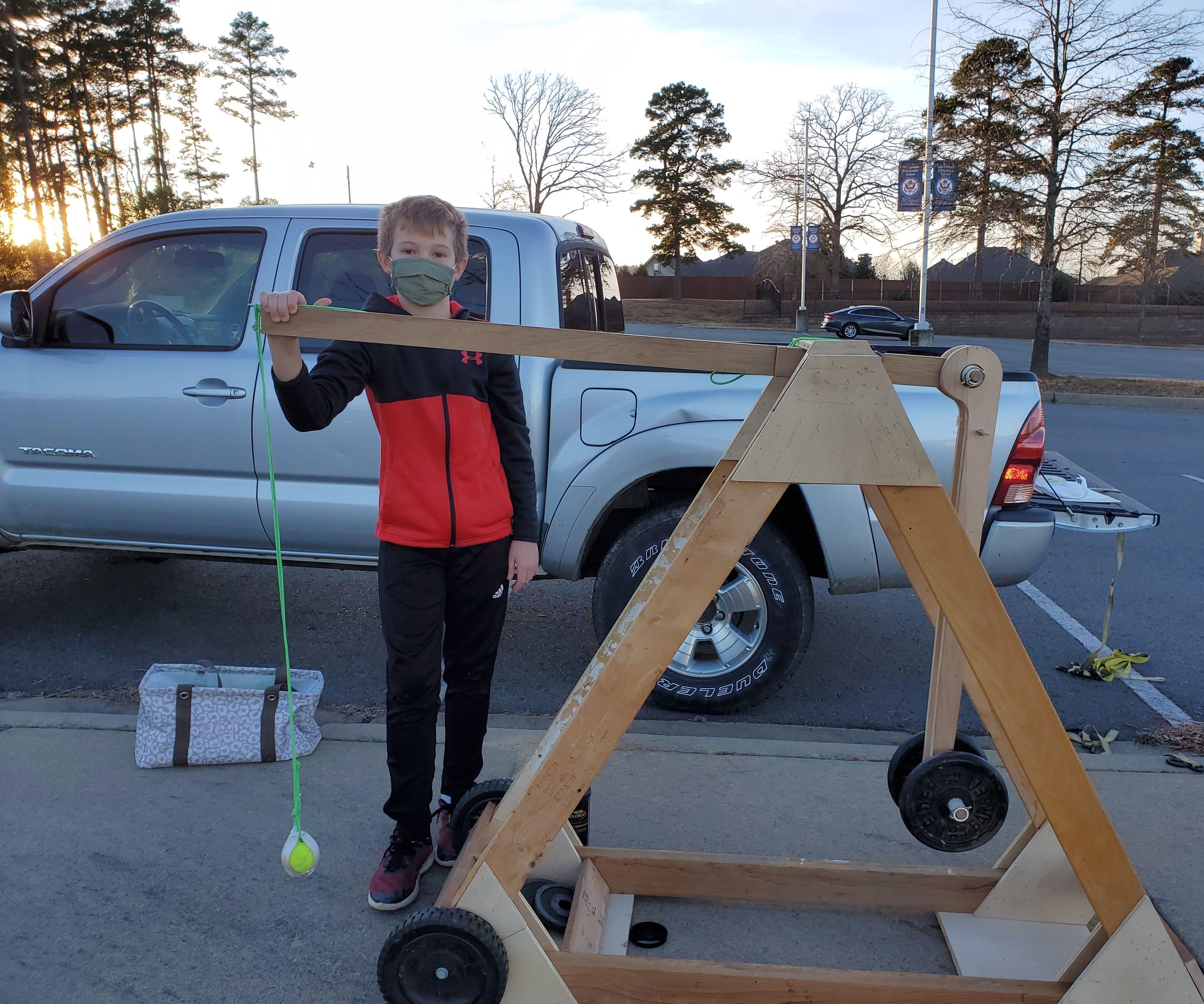 Simple Machine - Tennis Ball Catapult 