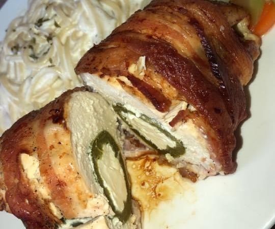 Chicken Breast Stuffed With Jalapeño Cream Cheese 