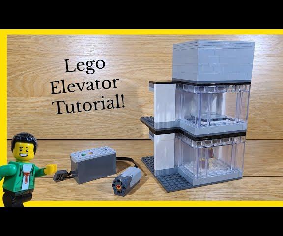 How to Build a Working Lego Glass Elevator With Sliding Doors!