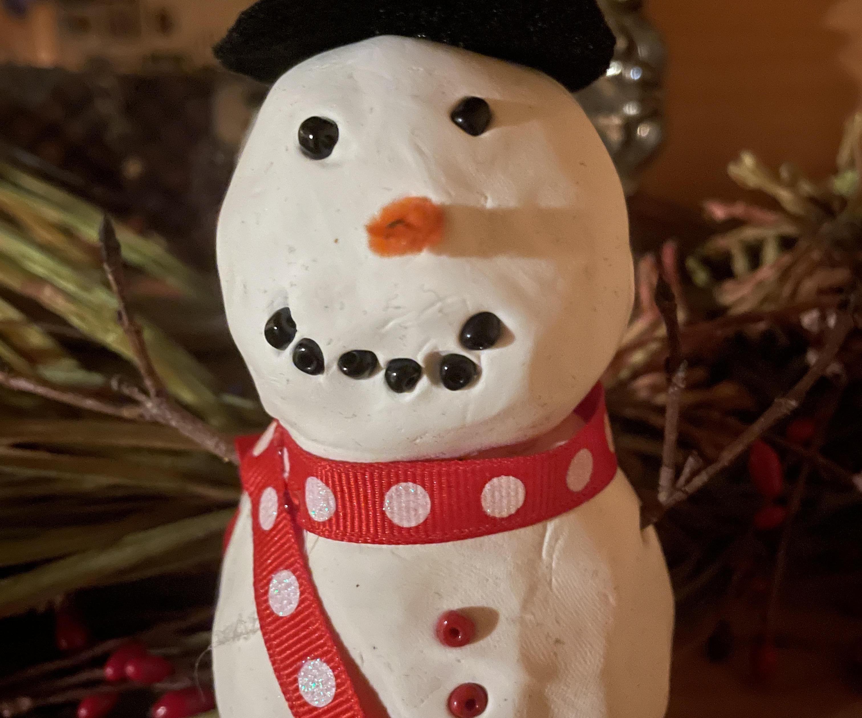 3D Snowman Sculpture