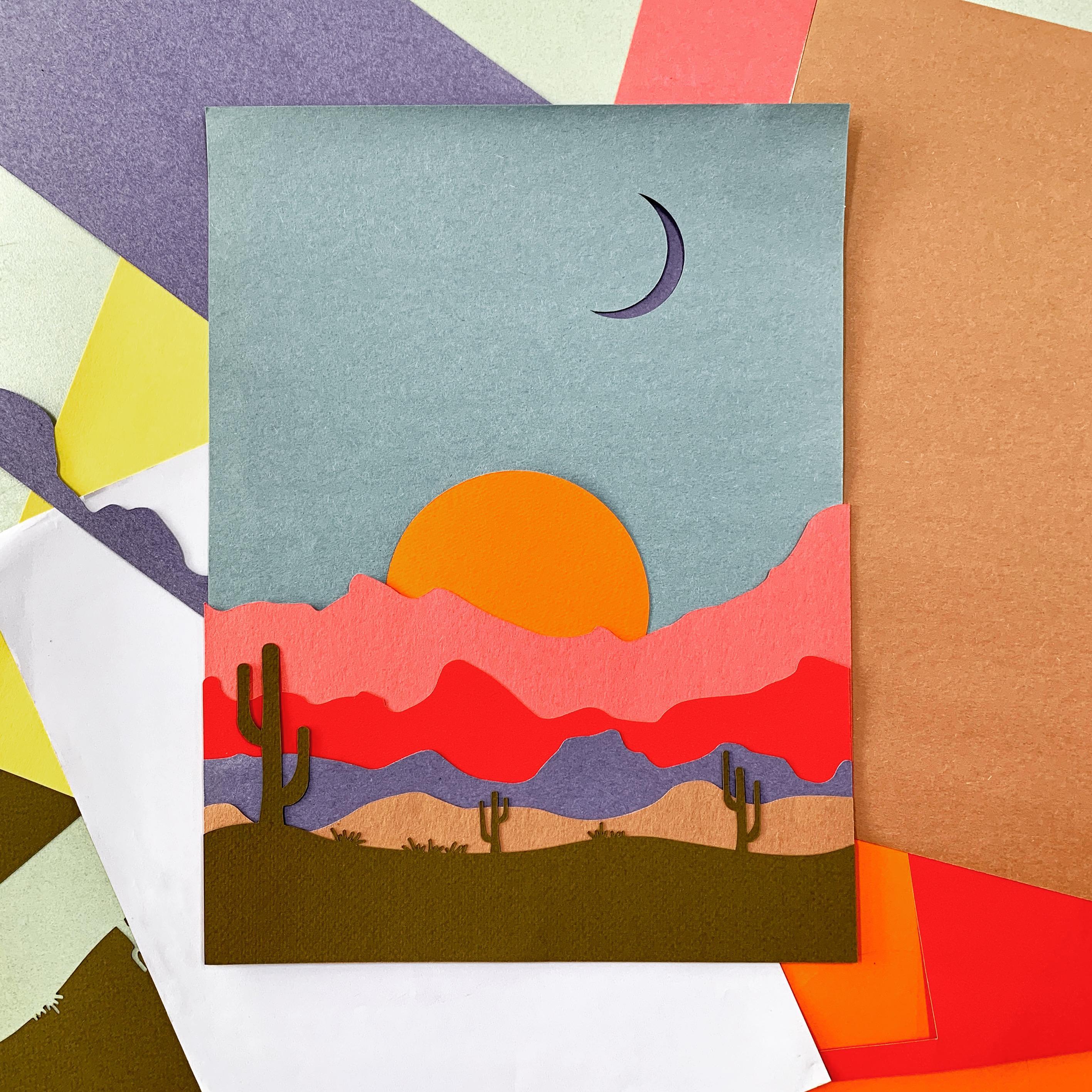 Layered Landscape With the Cricut Explore Air